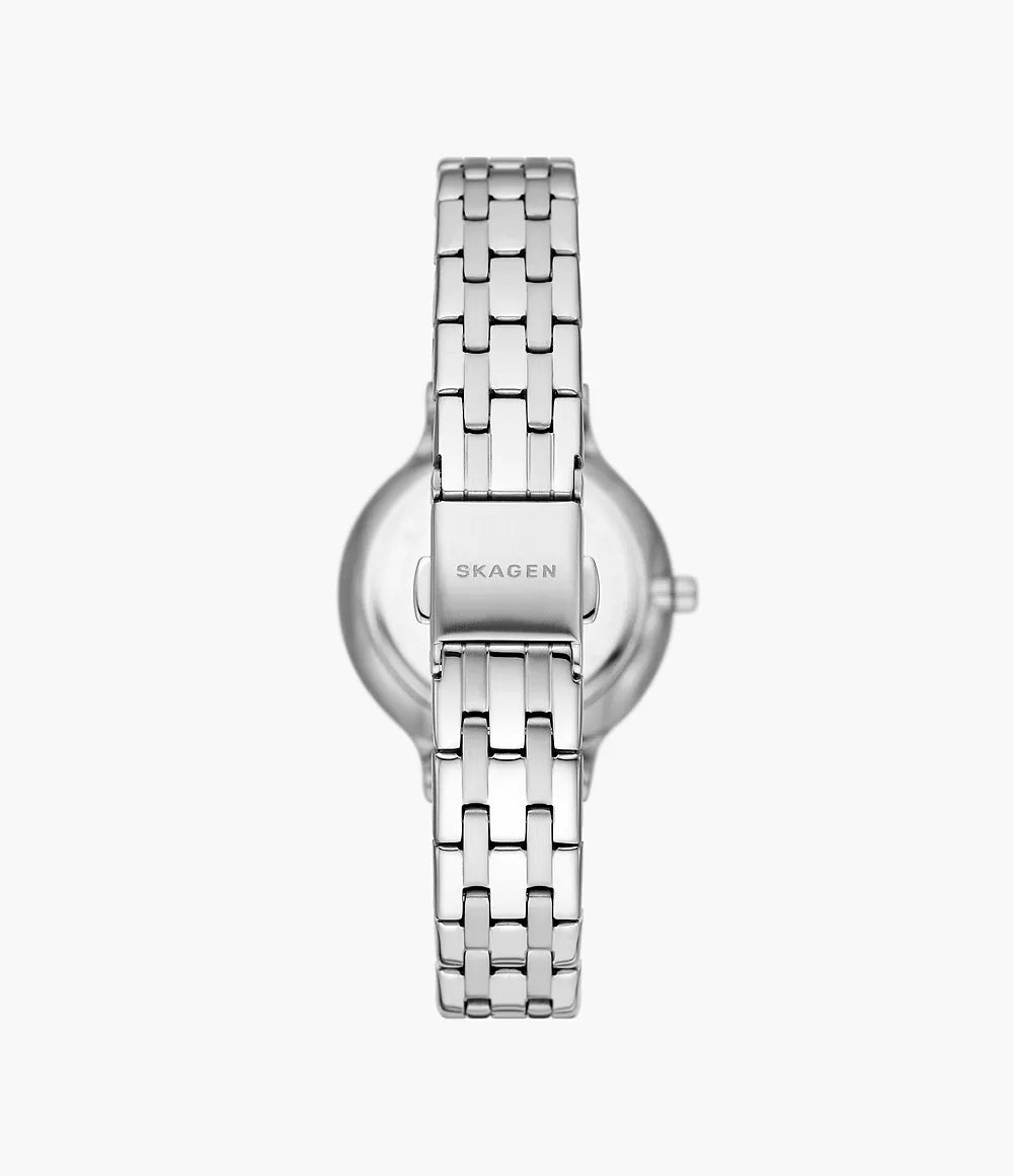 Skagen Anita Lille Elegant Silver Stainless Steel Watch with Three-Hand Display SKW3126
