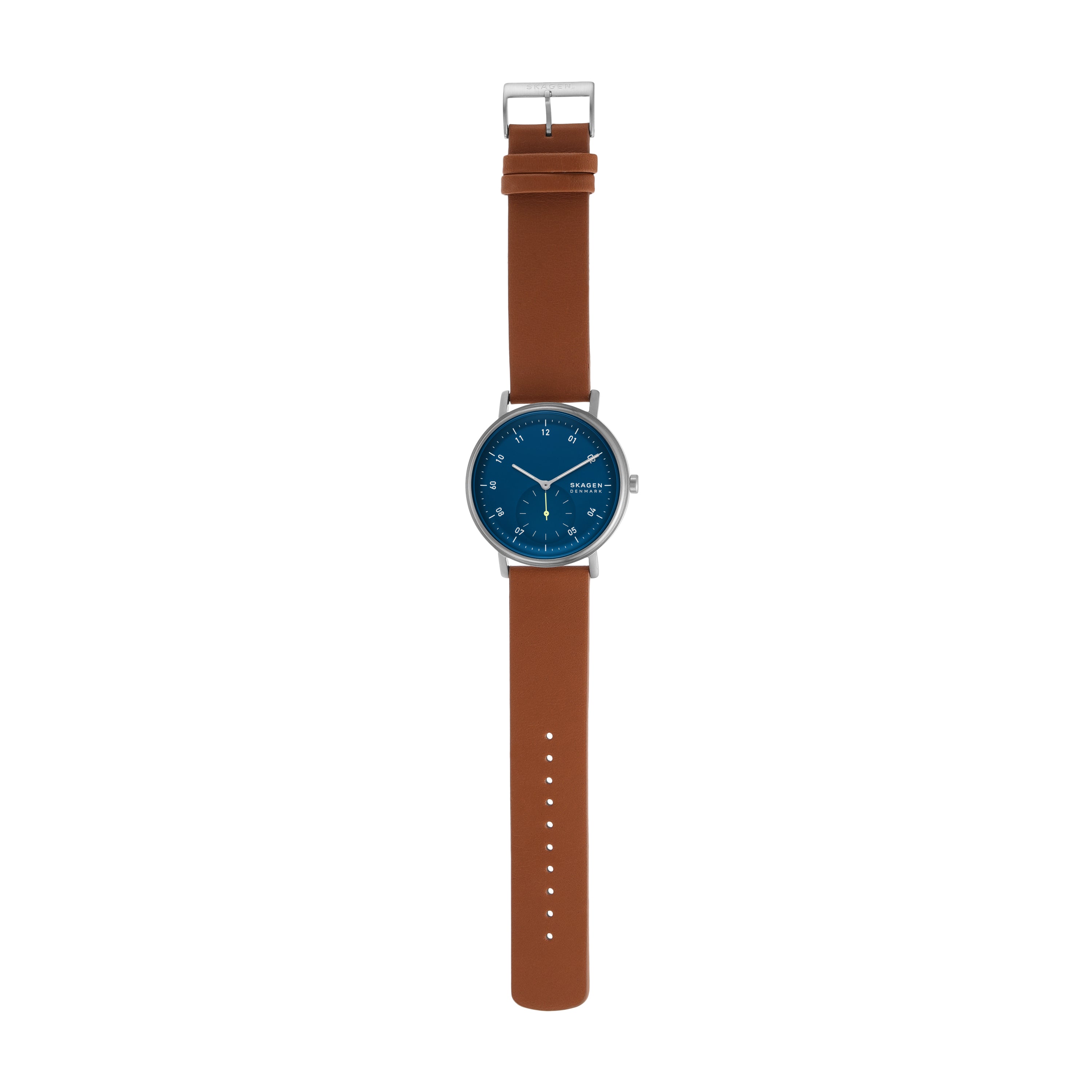 Skagen Kuppel Stylish Leather Strap Watch SKW6888