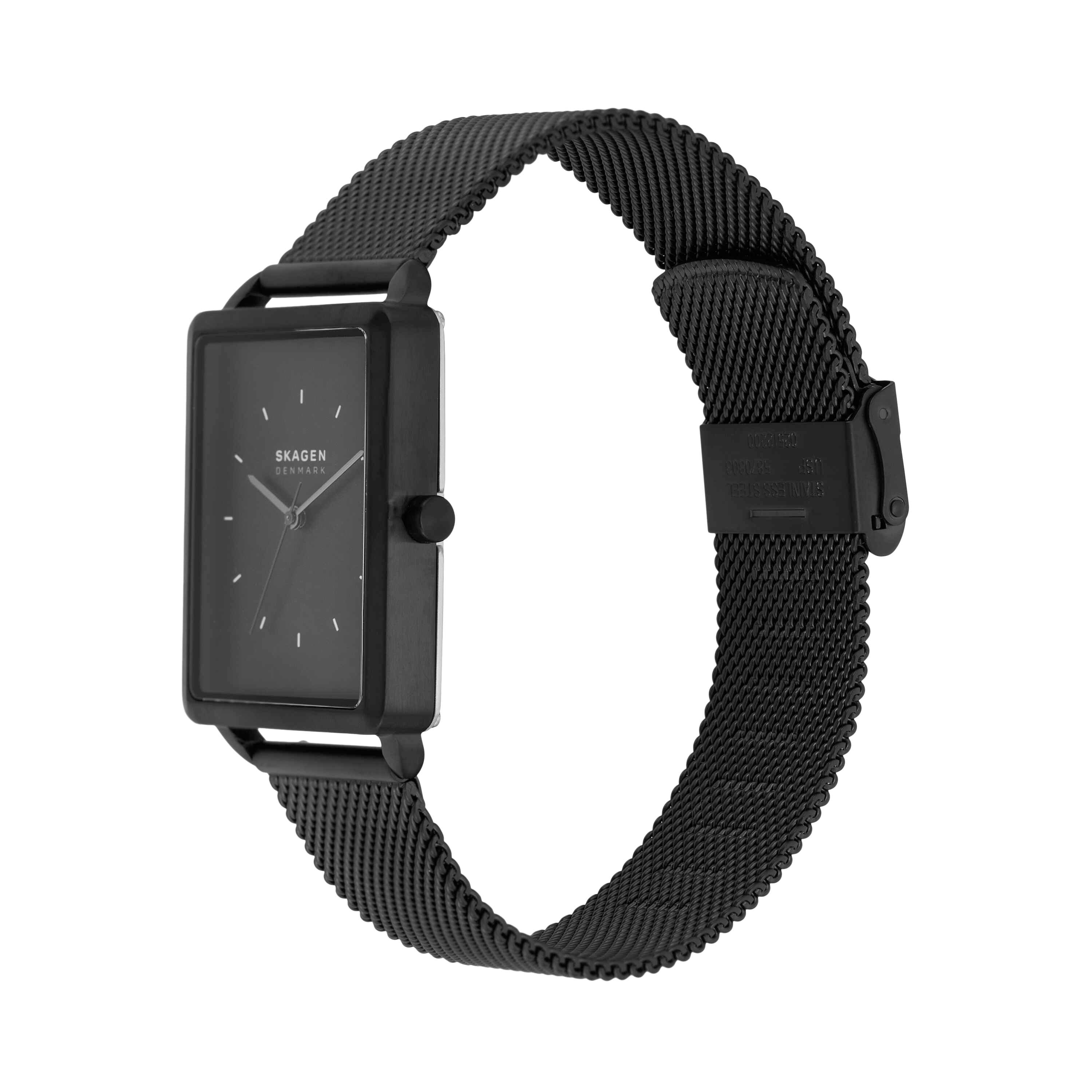 Skagen Hagen Black Dial Stainless Steel Watch SKW6928