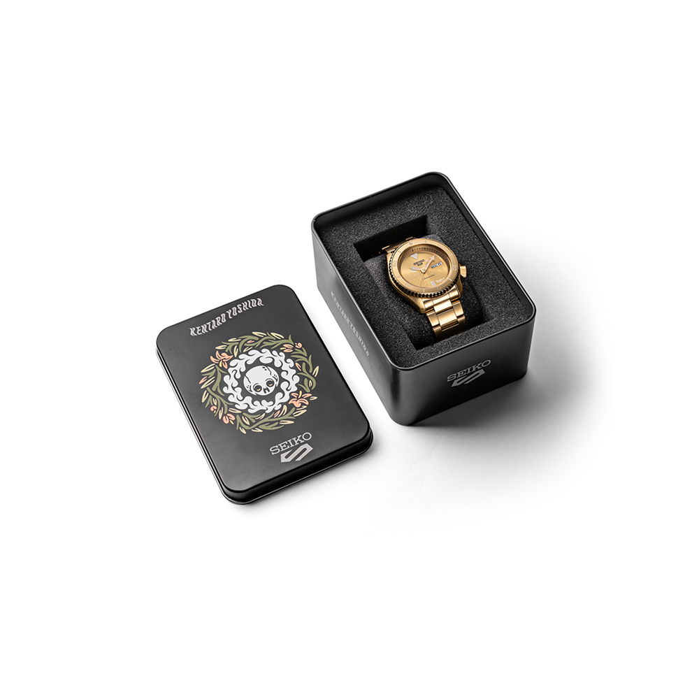 Seiko 5 Kentaro Yoshida Limited Edition “Time Goes by Forever” All Gold SRPL26K