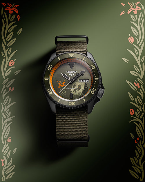 Seiko 5 Kentaro Yoshida Limited Edition “Time Goes by Forever” Olive SRPL27K