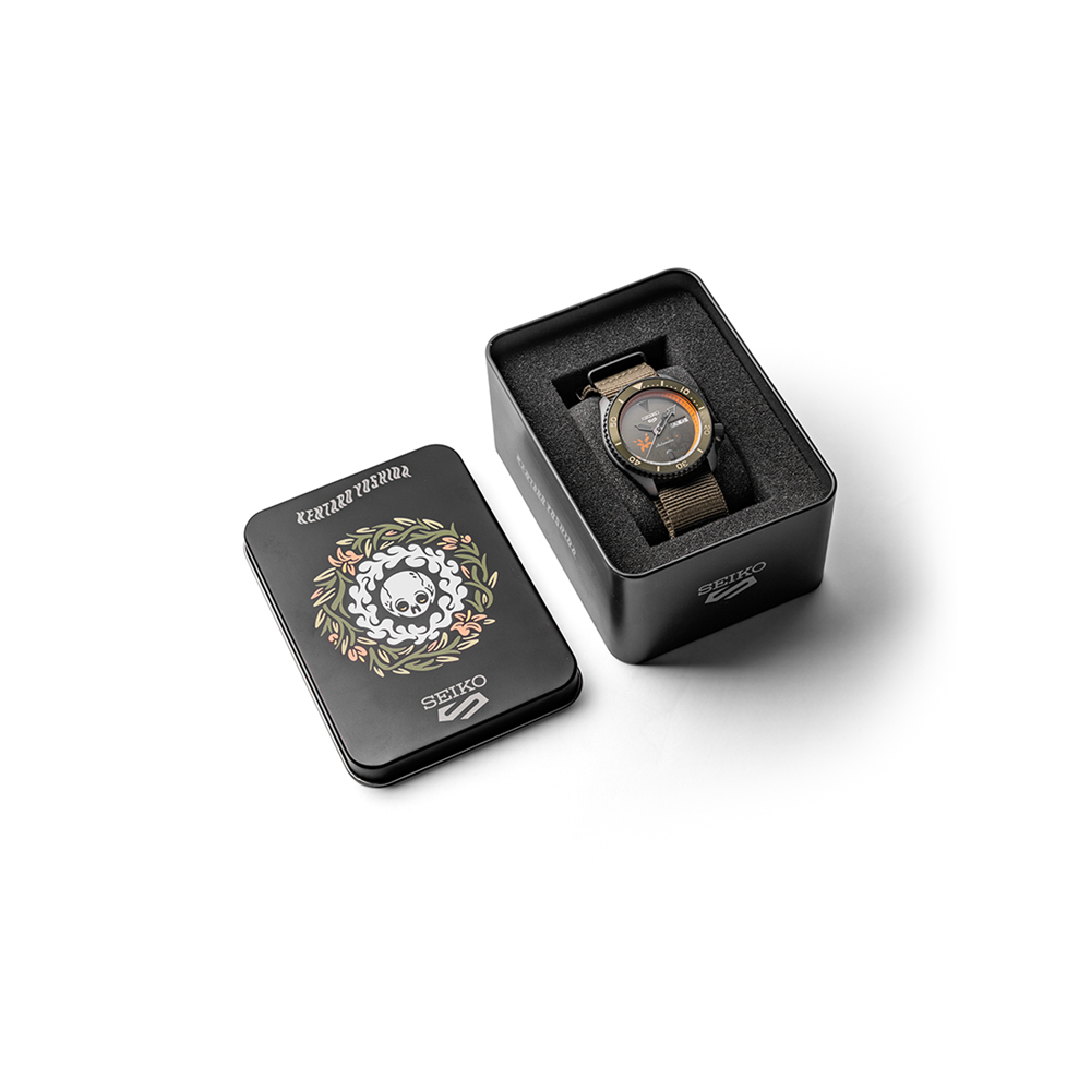 Seiko 5 Kentaro Yoshida Limited Edition “Time Goes by Forever” Olive SRPL27K