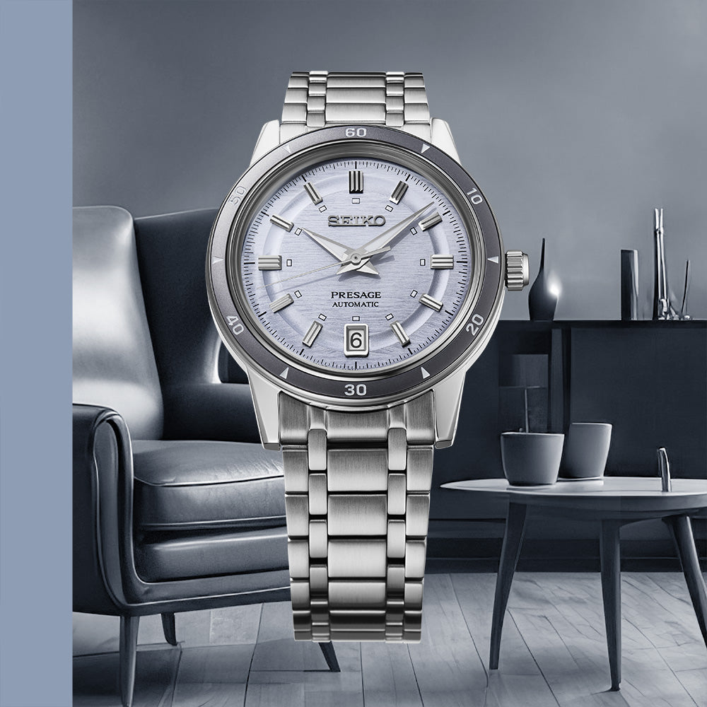 Seiko Presage Style 60s Mauve Dial SRPL73J