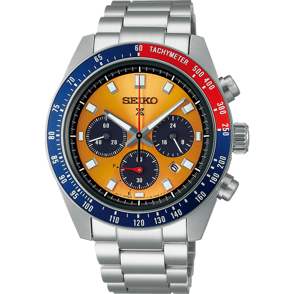 Seiko Prospex Speedtimer Solar Yellow Chronograph Watch SSC947P Watch Direct