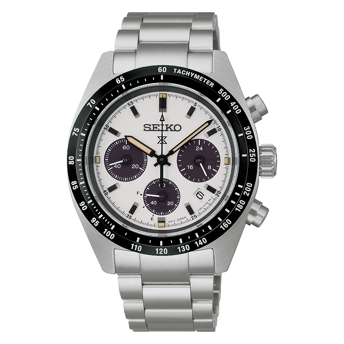 Seiko Prospex Solar 'Neo-Classic' White Dial Chronograph Watch SSC961P
