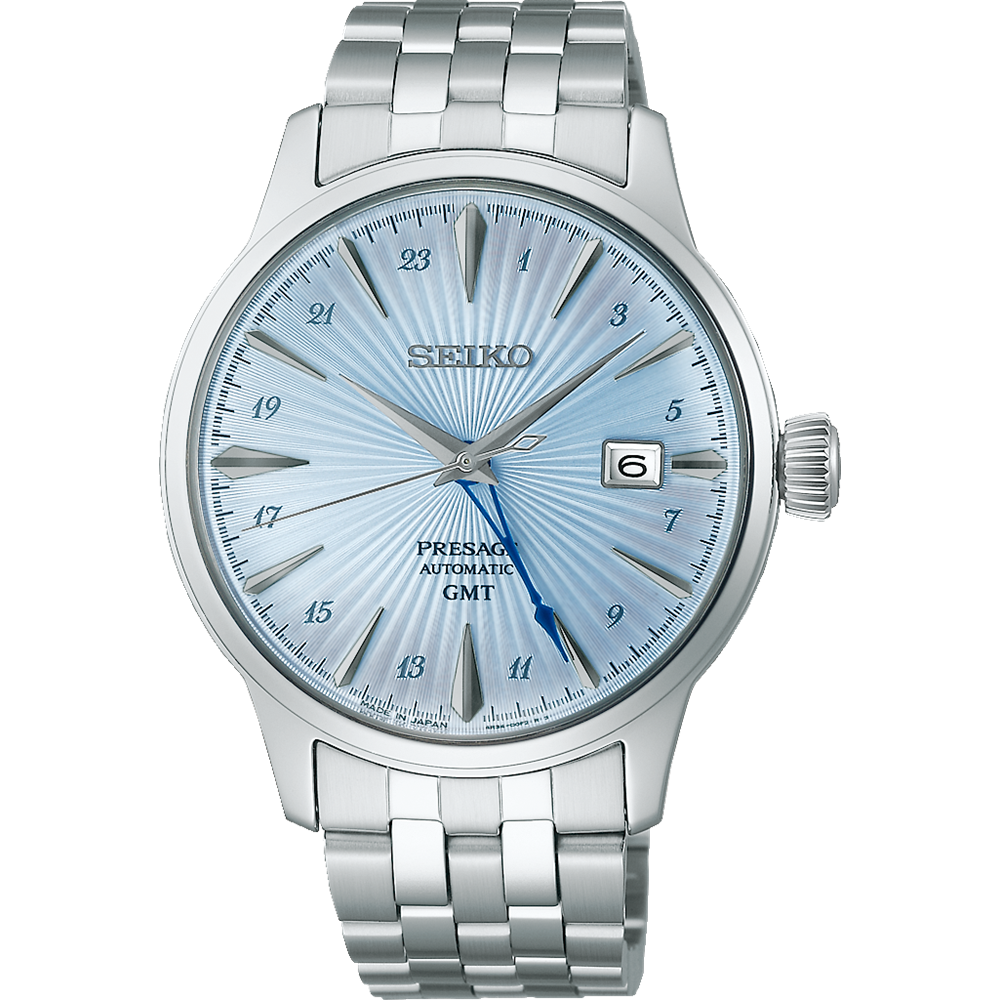 Seiko Presage Automatic GMT Stainless Steel Timepiece SSK037J