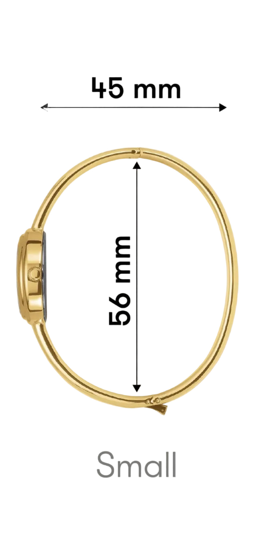 Rosefield Bangle S Gold White Mother of Pearl Dial STWGSG-ST04