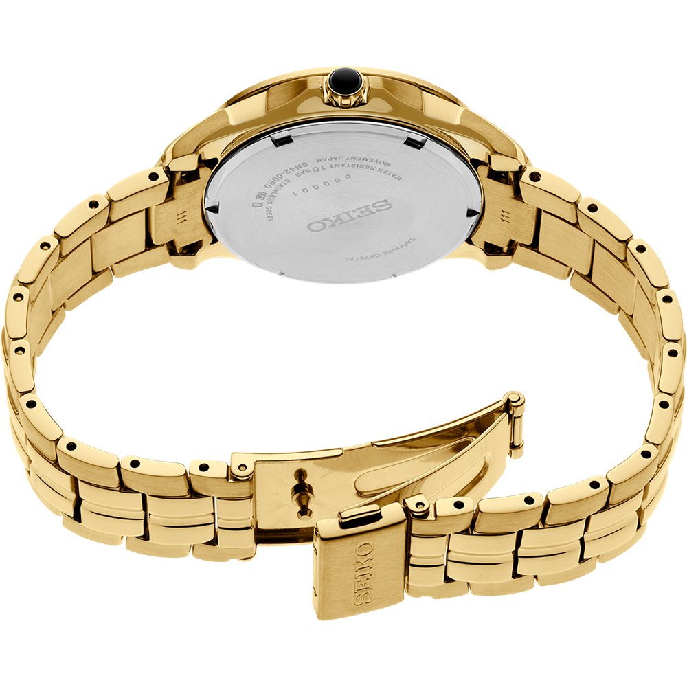 Seiko Coutura Analogue Mother of Pearl Dial Stainless Steel Watch SUR592P-9