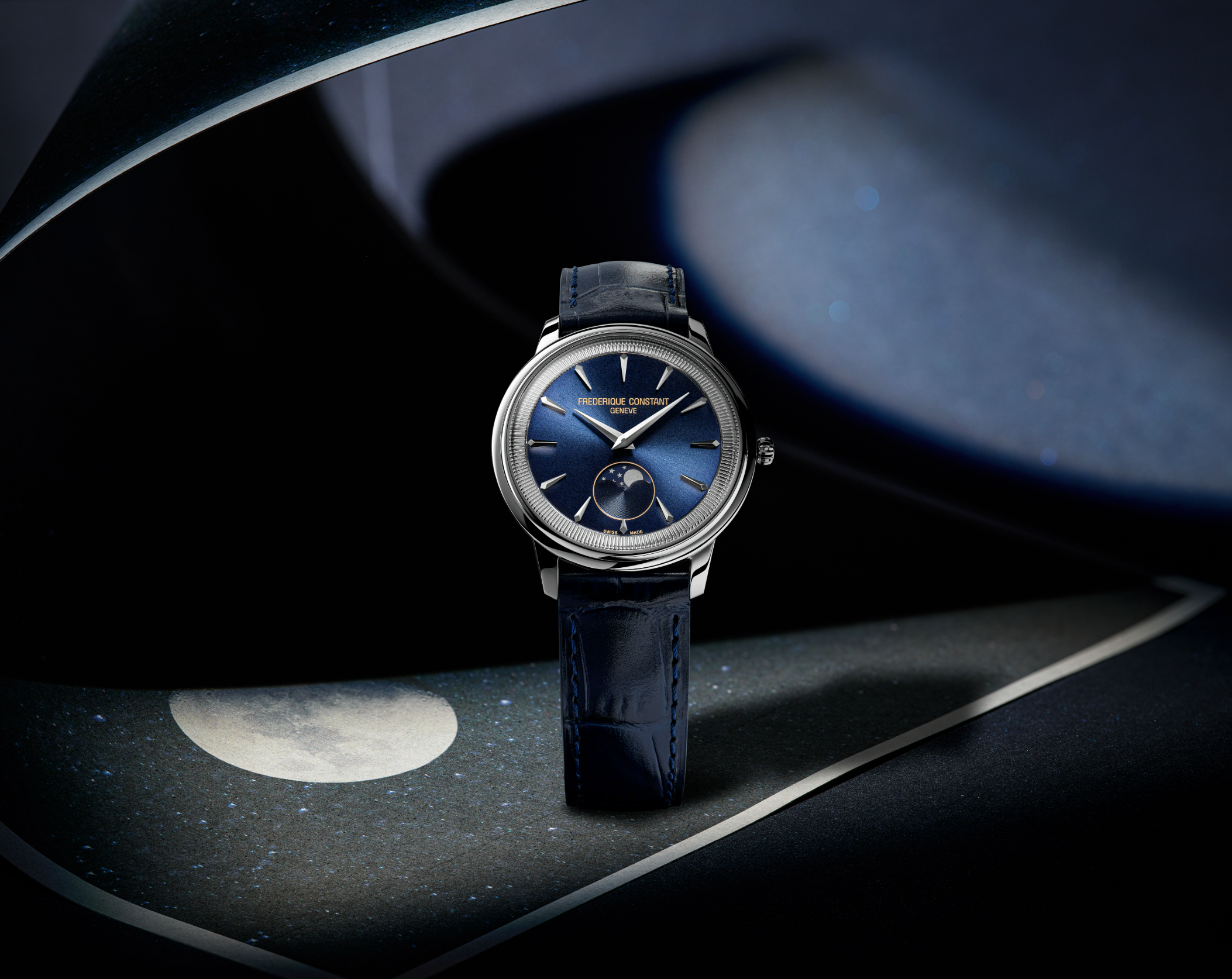 Frederique Constant Classics Moneta Moonphase Blue FC-206N3S6