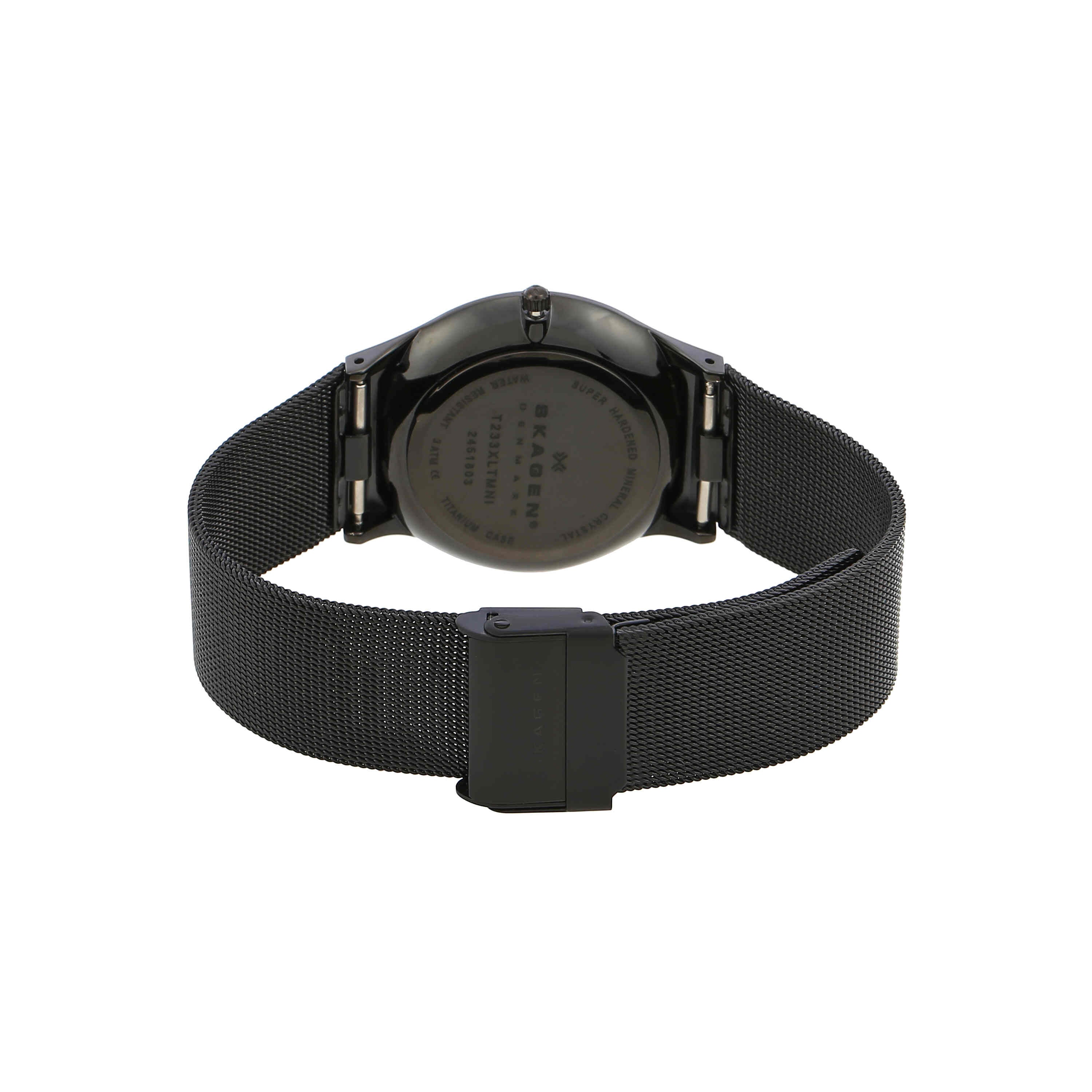Skagen Royal Blue Dial And Black Signature Skagen Band T233Xltmn - Mens Watch