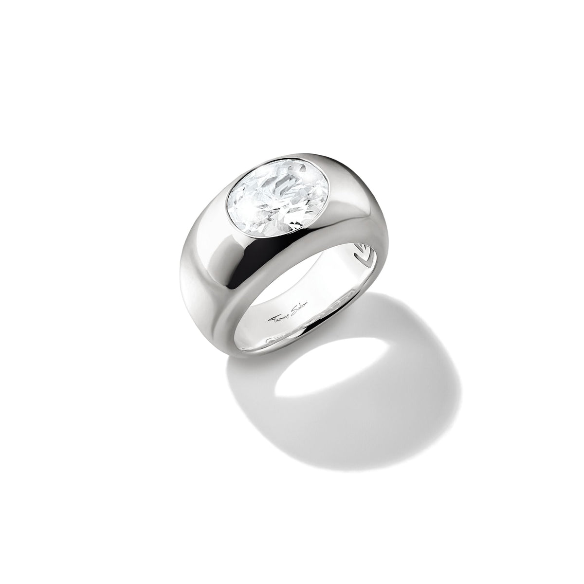 THOMAS SABO Ring with White Zirconia Centre Stone
