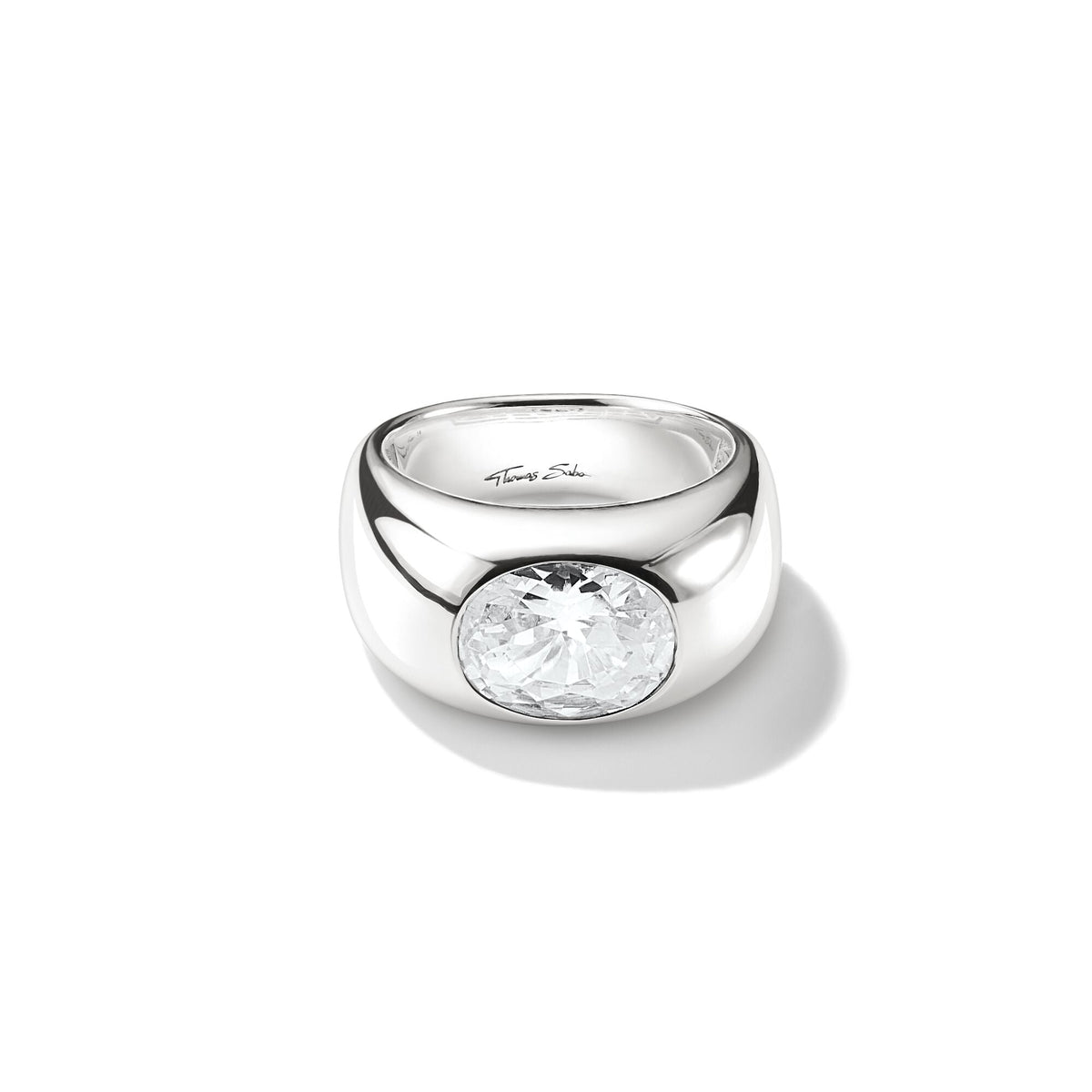 THOMAS SABO Ring with White Zirconia Centre Stone