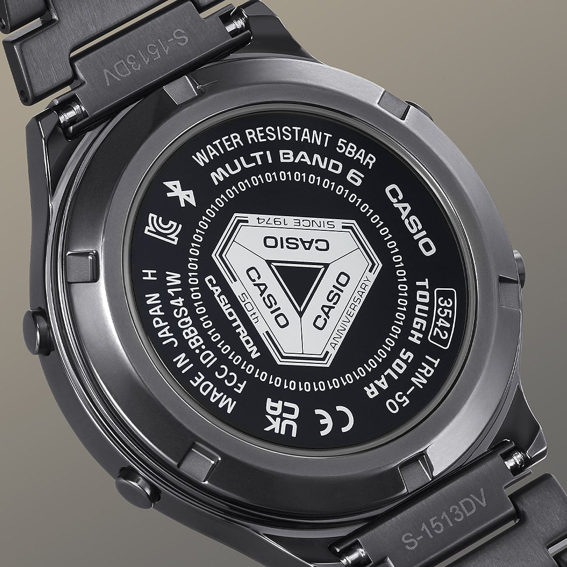 Casio Casi0tron Black Stainless Steel Watch TRN50ZE-1A