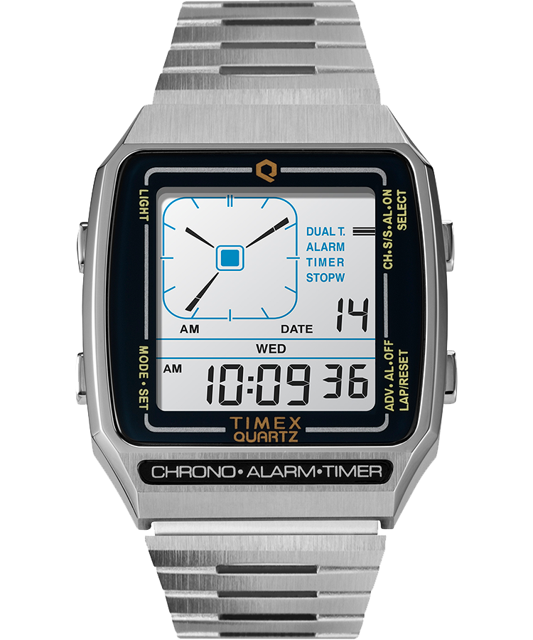 Q TIMEX リイシュー メンズ 腕時計 販路限定モデル [タイメックス]TIMEX | Amazon 復刻モデル TW2U72400 LCA デジタル 時計