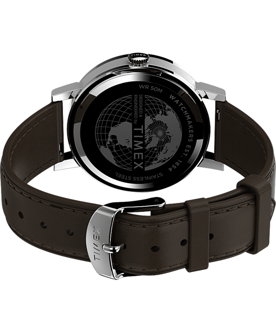 Timex Midtown 38mm Brown Leather Band Watch TW2V36500