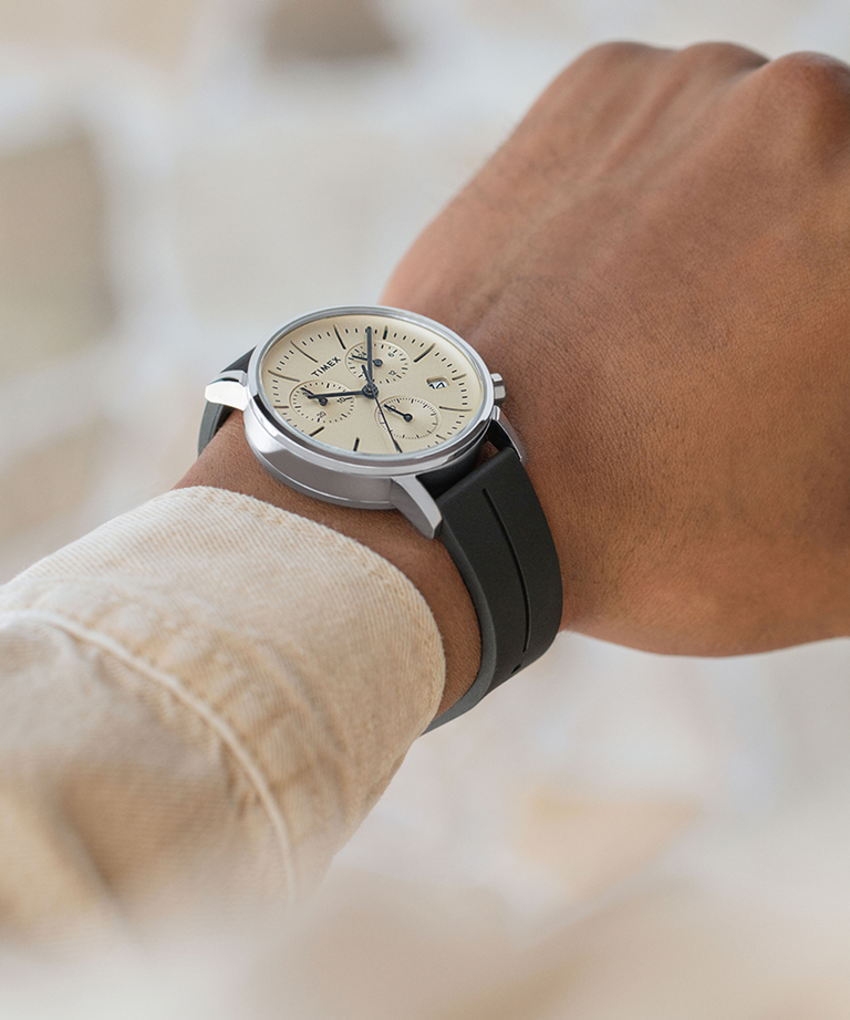 Timex Midtown Chronograph 40mm Synthetic Rubber Watch TW2V70500