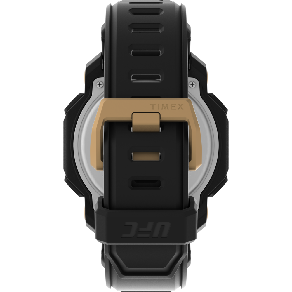 Timex UFC Knockout 49mm Black PU Men's Digital Watch TW2V89000 - Lifestyle View
