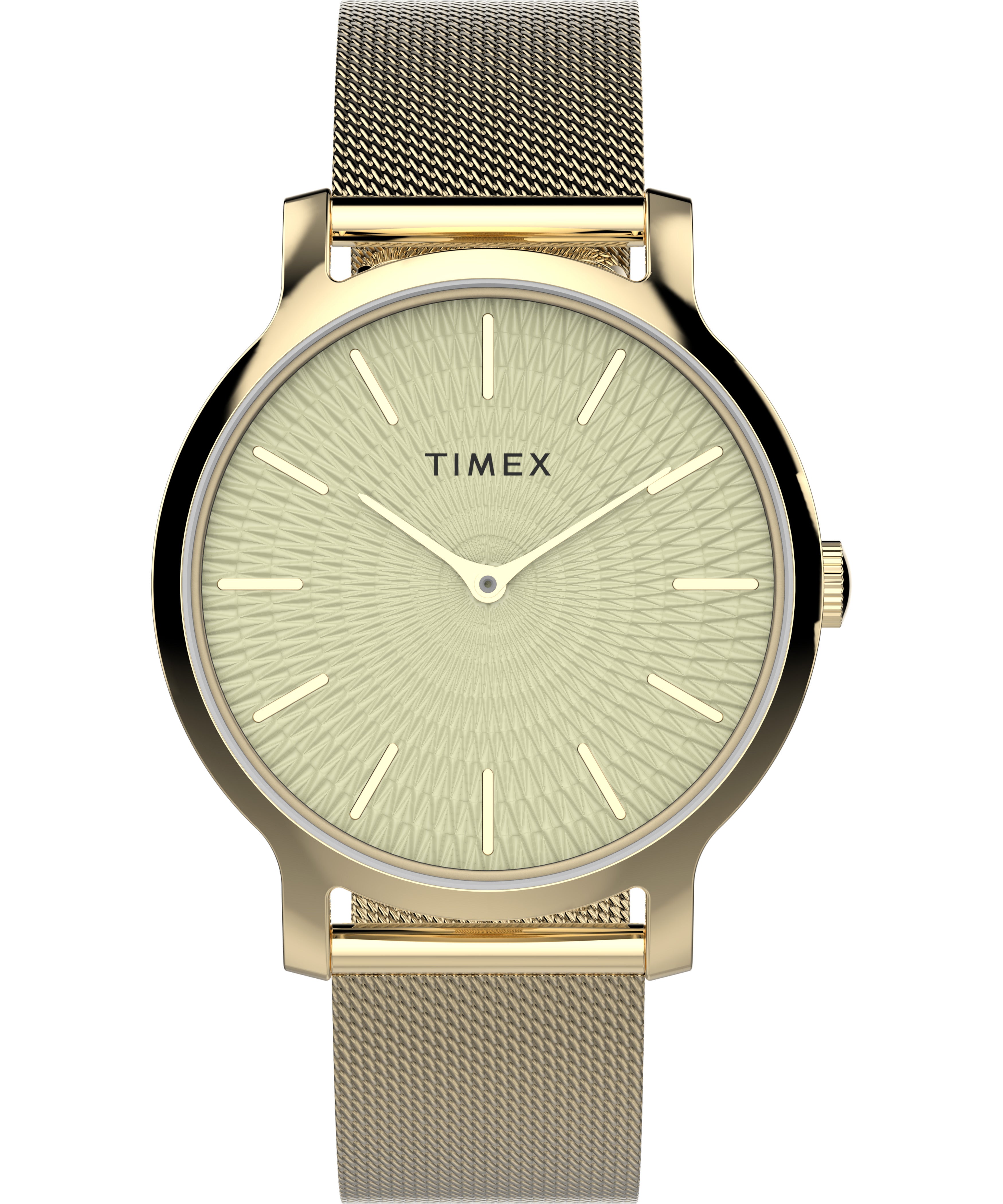 Timex Transcend 34mm Stainless Steel Gold Dial Watch TW2V92800