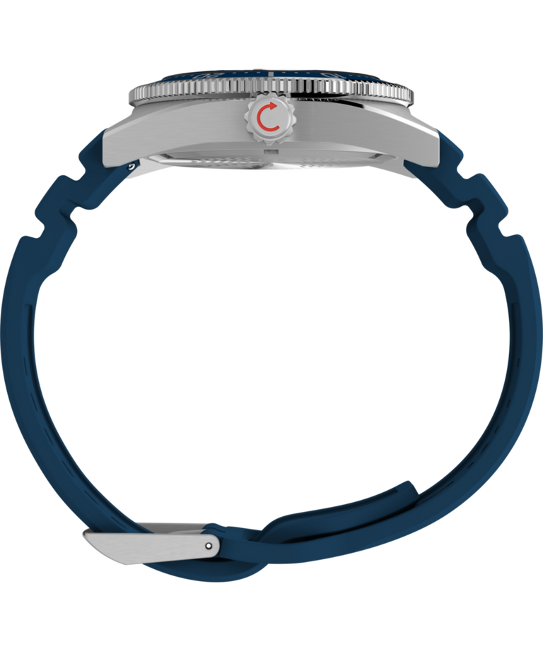 Timex Deepwater Reef 200M 41mm Blue Rubber Strap Watch TW2W74600
