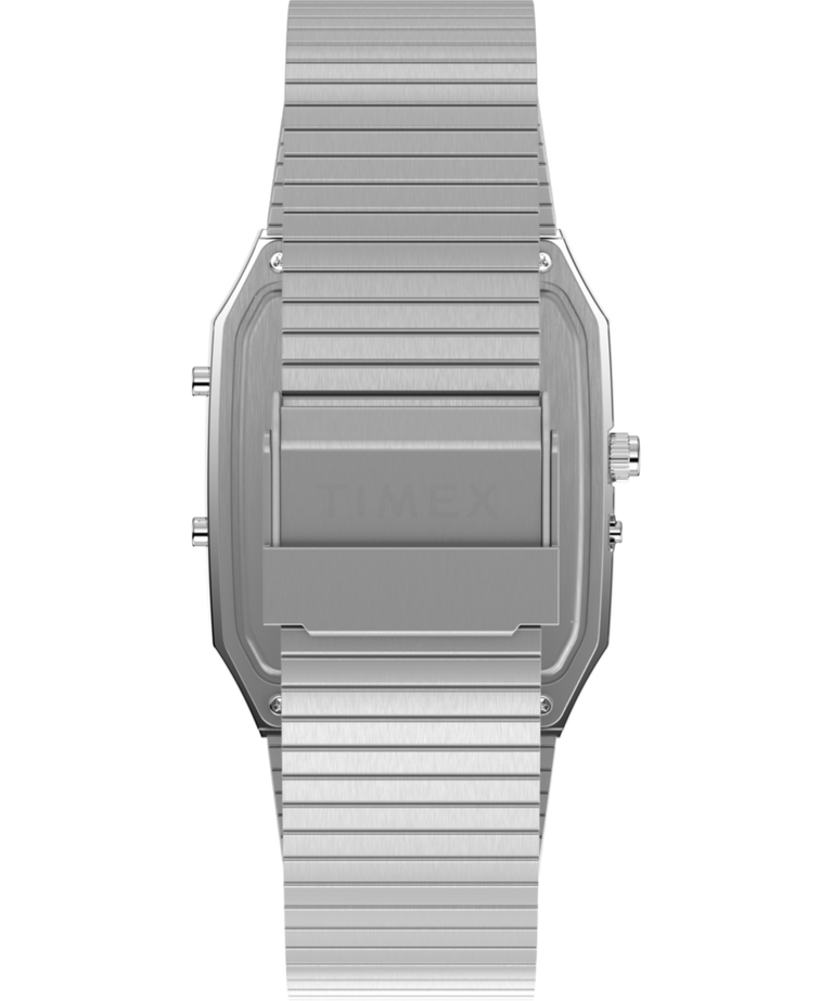 Q Timex® 1982 Ana-Digi Reissue 33mm Stainless Steel Bracelet Watch T2W2Y05900