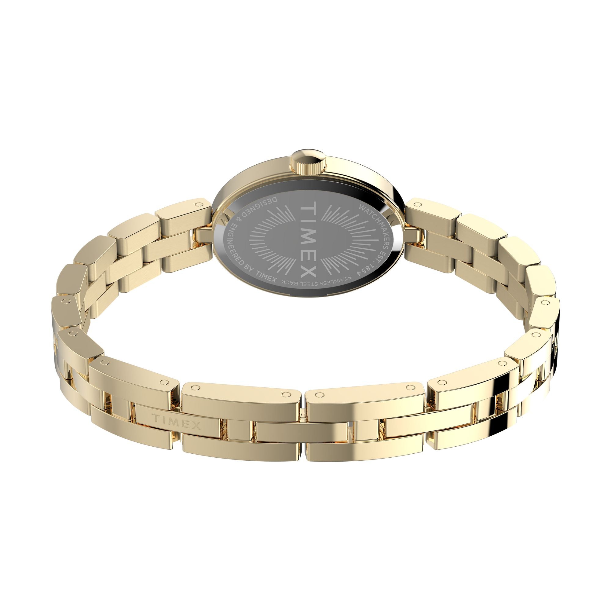 Timex Cavatina Gold Case White Dial Women's Watch TW2Y26700
