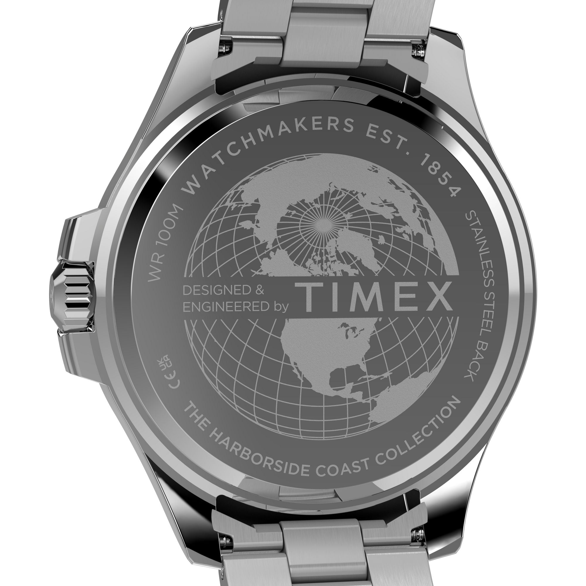 Timex Harbourside Chronograph Green Dial Stainless Steel Men's Watch TW2Y33200