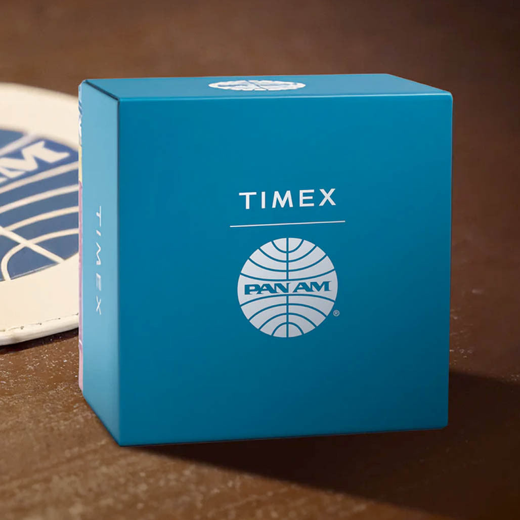 Timex x Pan Am Waterbury Automatic Men's Watch TW2Y38800 - Leather strap detail