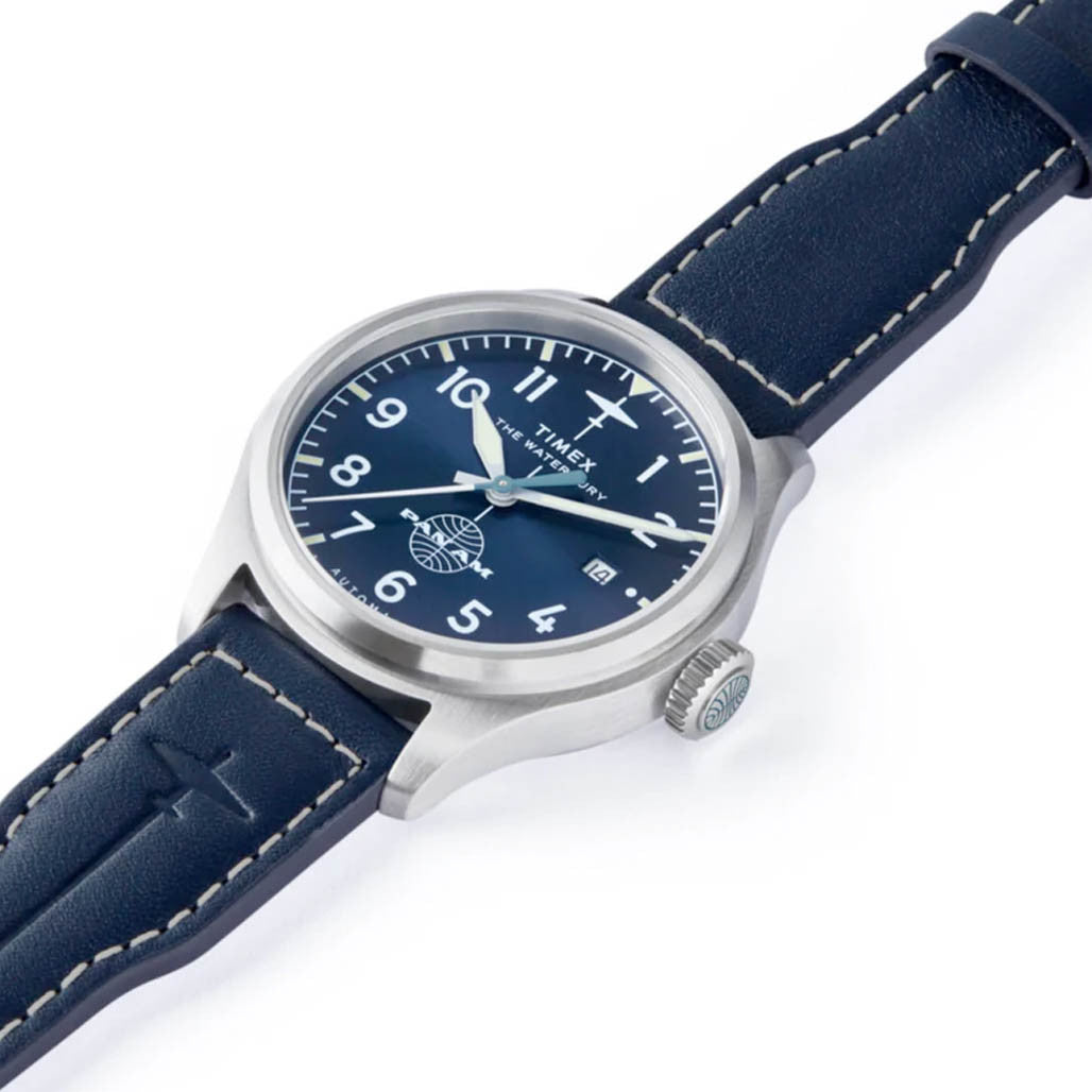 Timex x Pan Am Waterbury Automatic Men's Watch TW2Y38800 - Lifestyle shot