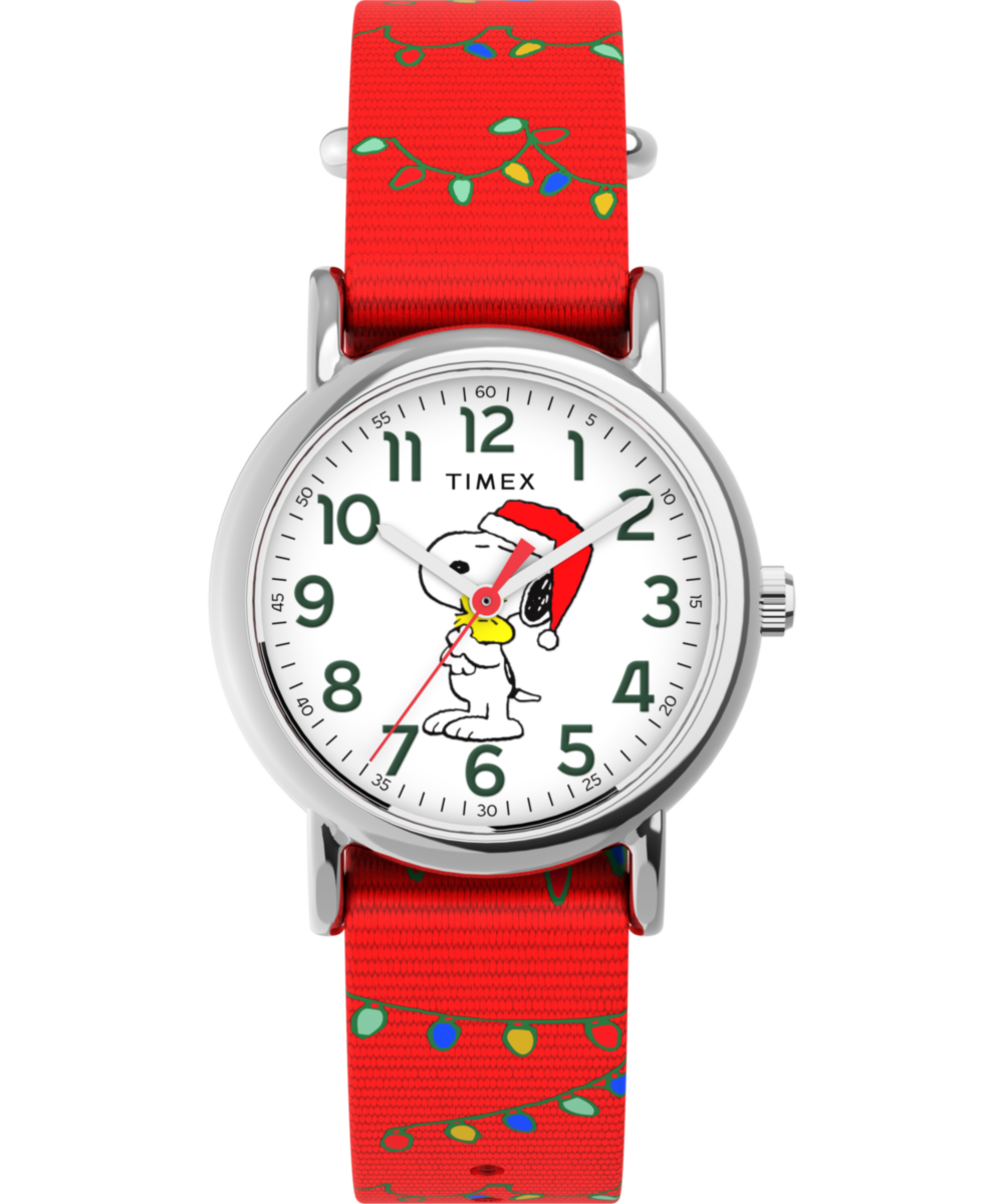 Timex Peanuts Snoopy Santa Watch TW2Y39500