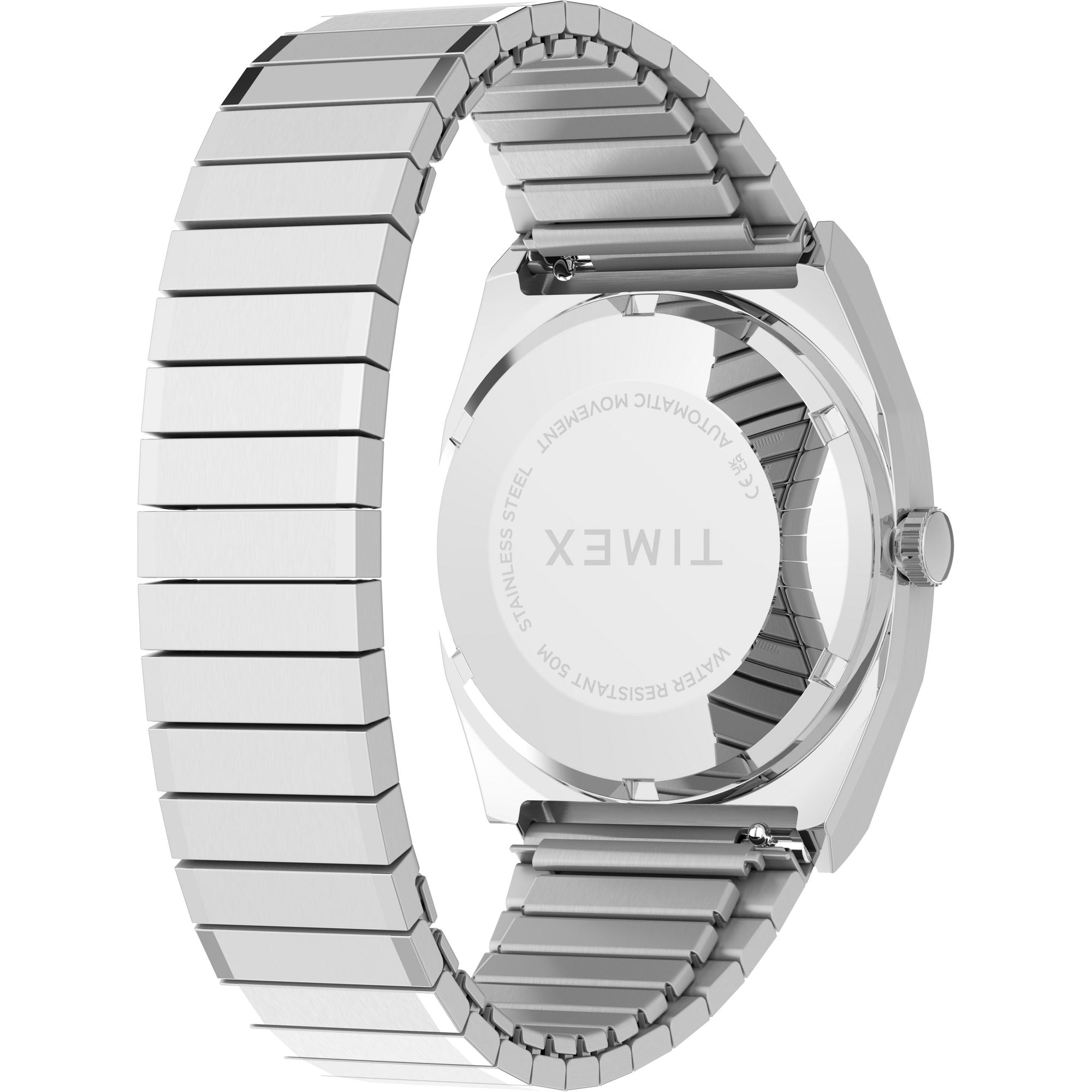 Timex Automatic 1983 Reissue Ice Blue Stainless Steel Band Watch TW2Y66700