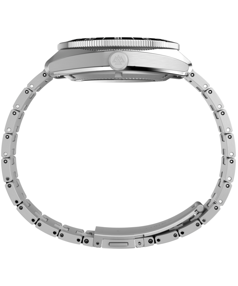Timex Expedition Pioneer, Black dial, Silver stainless steel band
