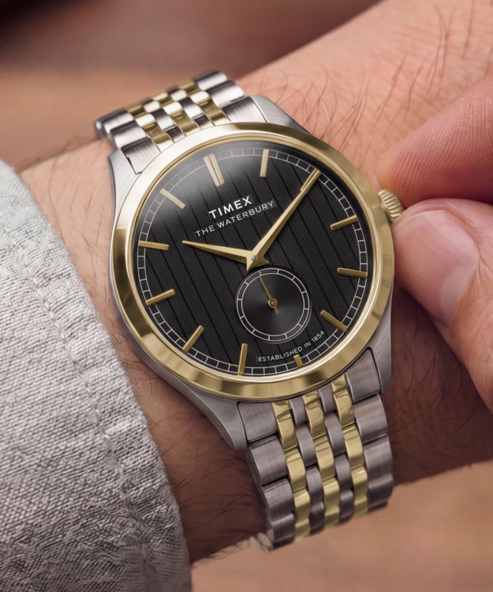 Timex Waterbury Classic TW2Y91900 black dial stainless steel watch — view 2