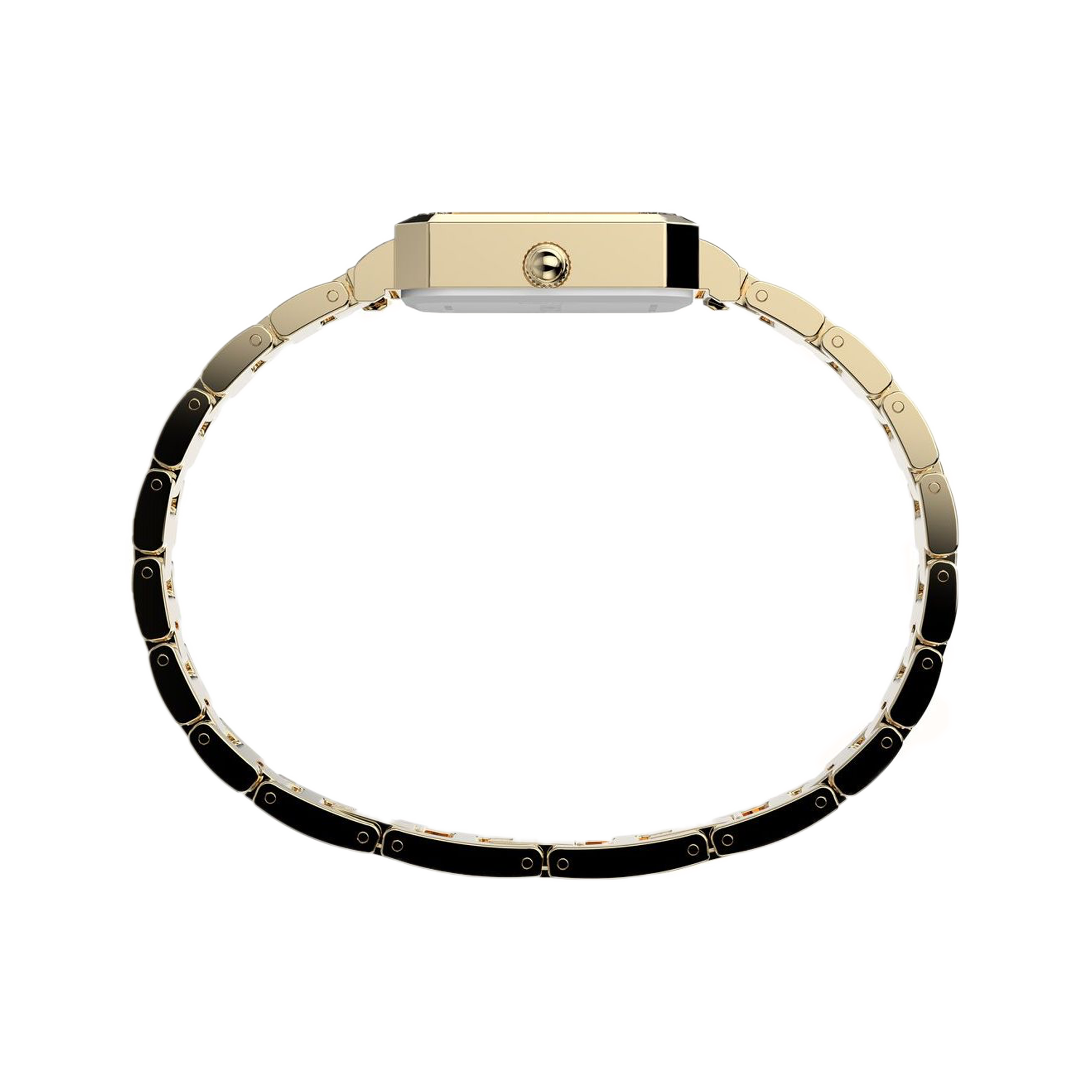 Timex Trend Rectangular White Dial Stainless Steel Watch TW2Y01200