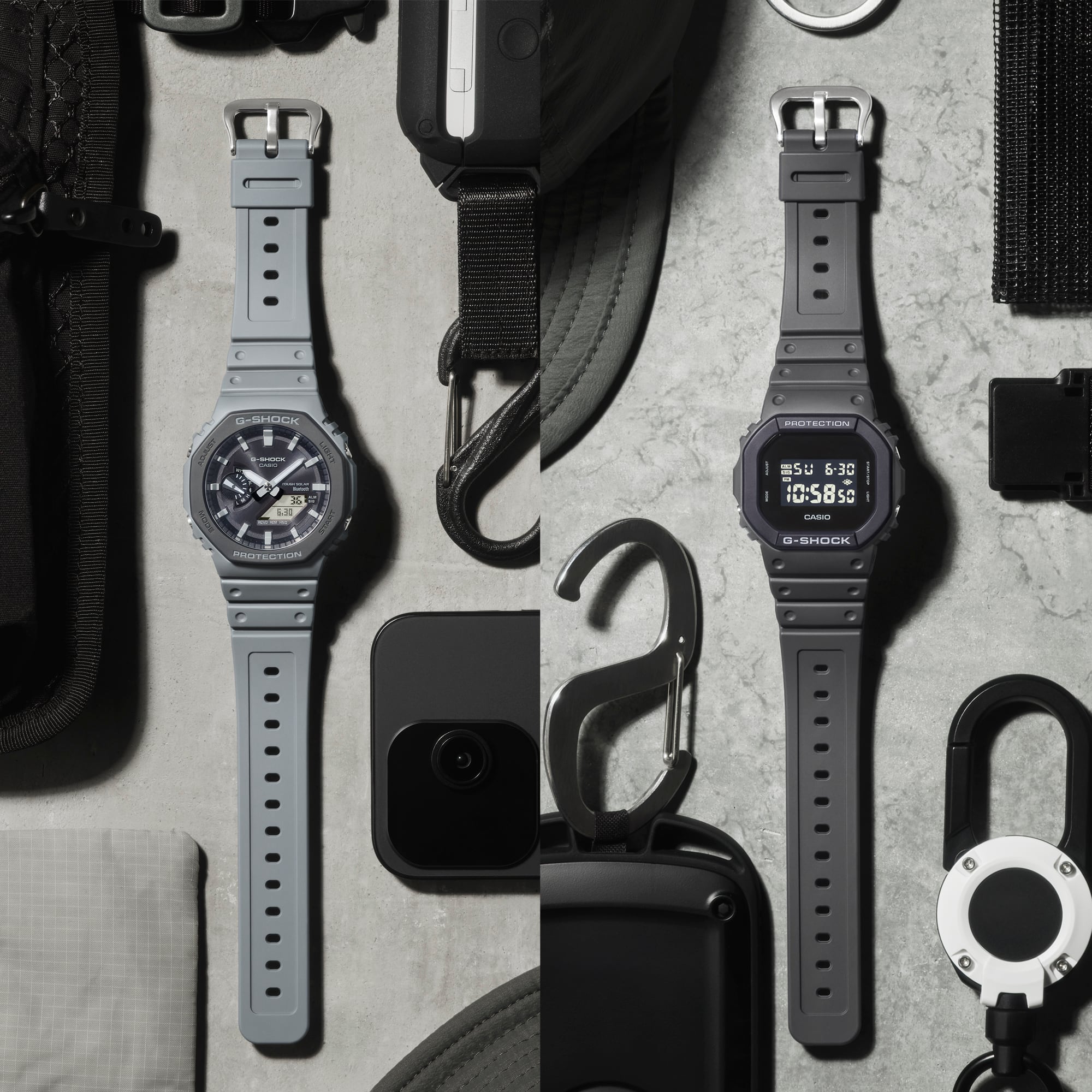 G-Shock Analog Digital Grey Dial Grey Resin Band Watch GAB2100LUU-8A