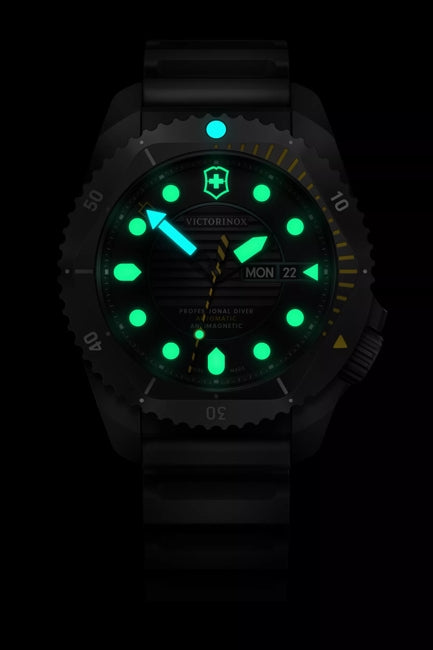 Victorinox Dive Pro Automatic Black Rubber Black Dial Watch 241997