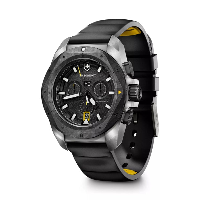Victorinox Inox 43 Chrono Silver Case Black Dial Watch 242011