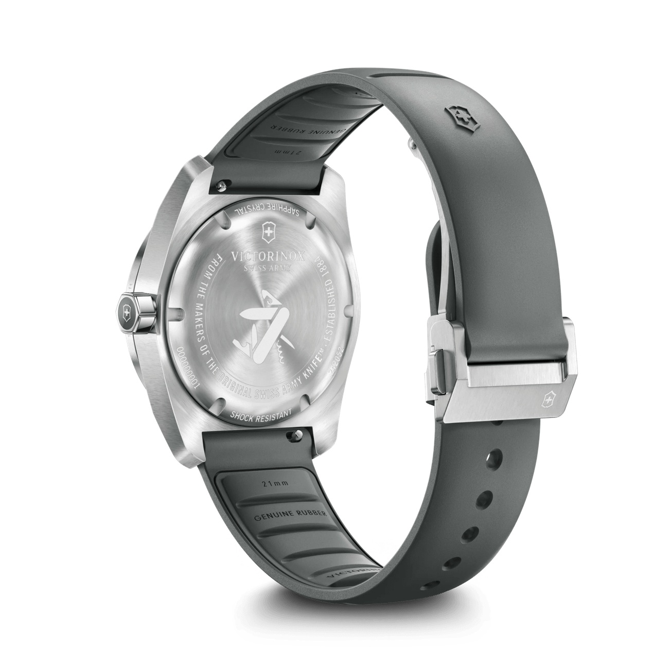 Victorinox Concept One Solar 39mm Grey Rubber and Dial Watch 242052