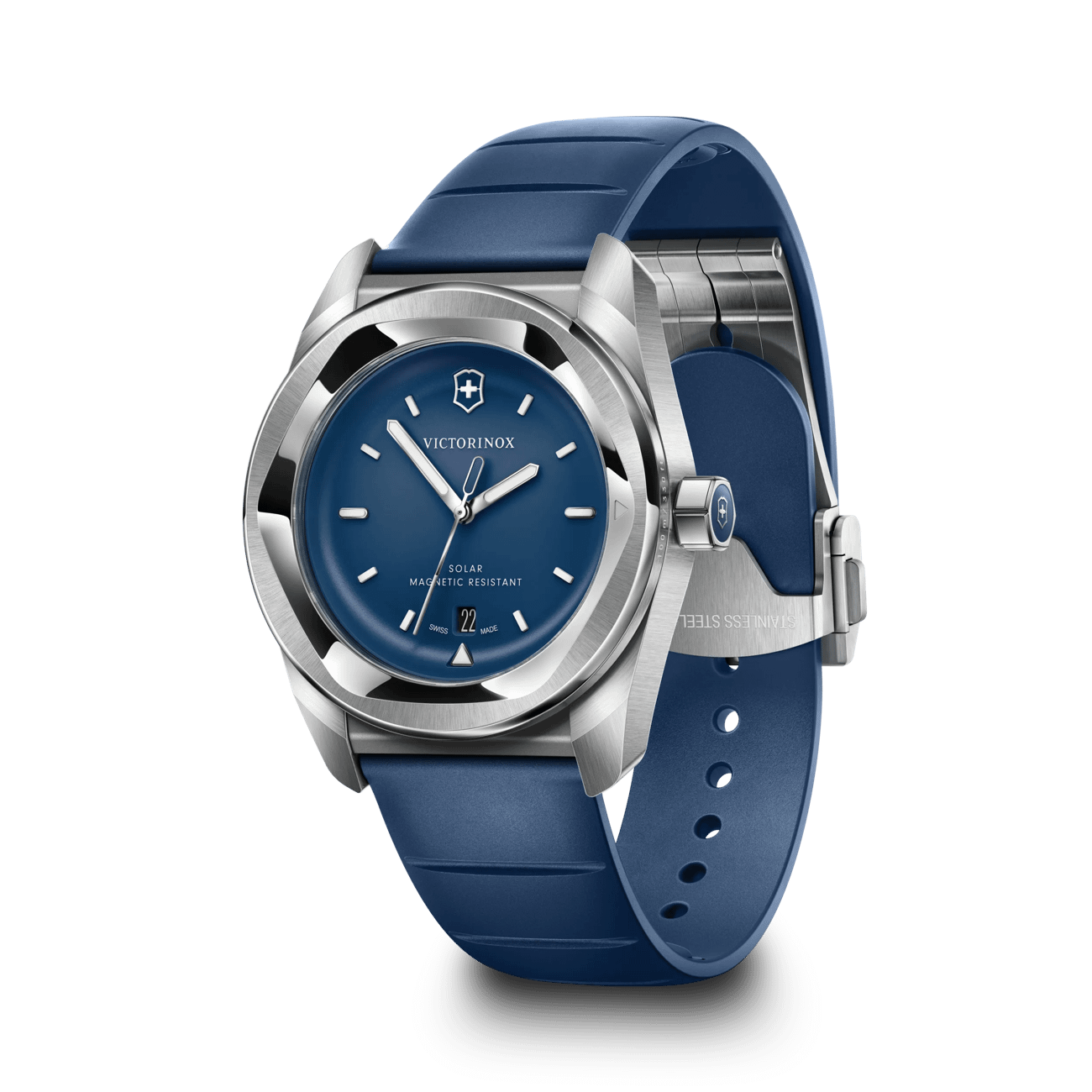 Victorinox Concept One Solar 39mm Blue Rubber and Dial Watch 242053