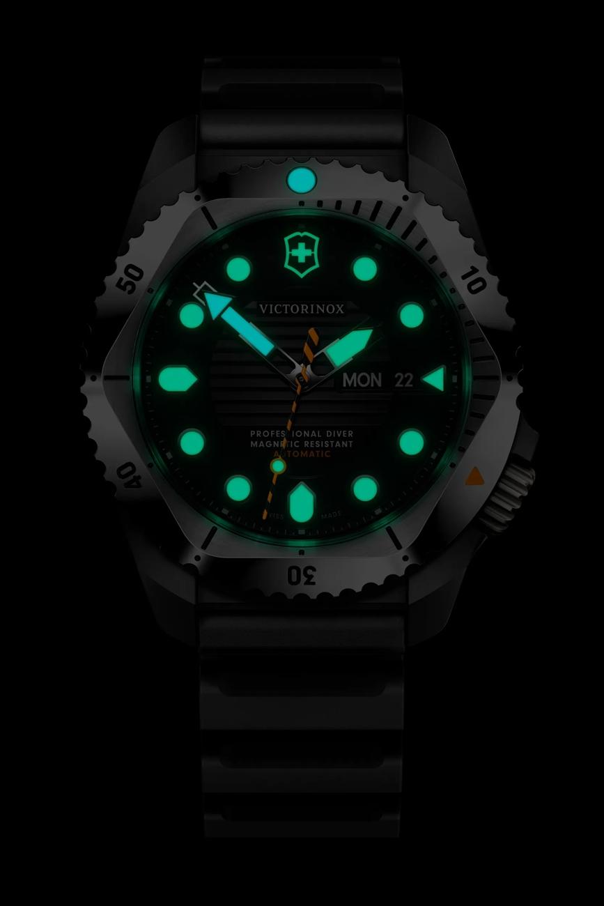 Victorinox Dive Pro Titanium Automatic Black Rubber Black Dial Watch 242070