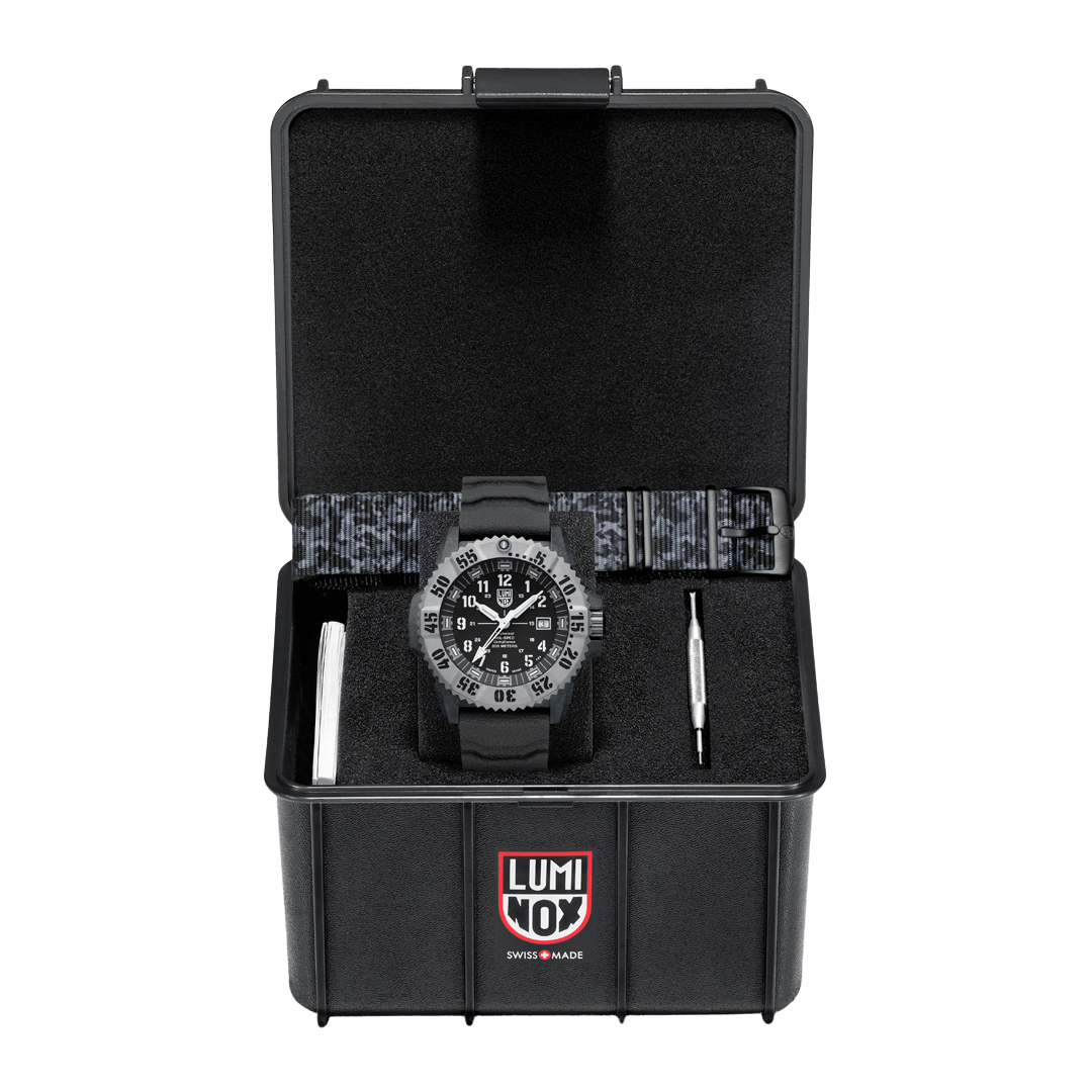 Luminox Mil-Spec Black Dial Grey Rubber Strap 46MM Watch XL.3351.1.SET