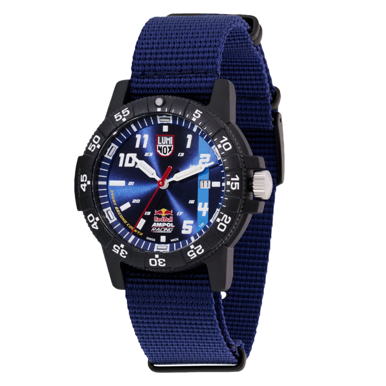 Luminox Sea Turtle Giant Red Bull Ampol Edition Blue Fabric Watch XS.0321.ARB.1