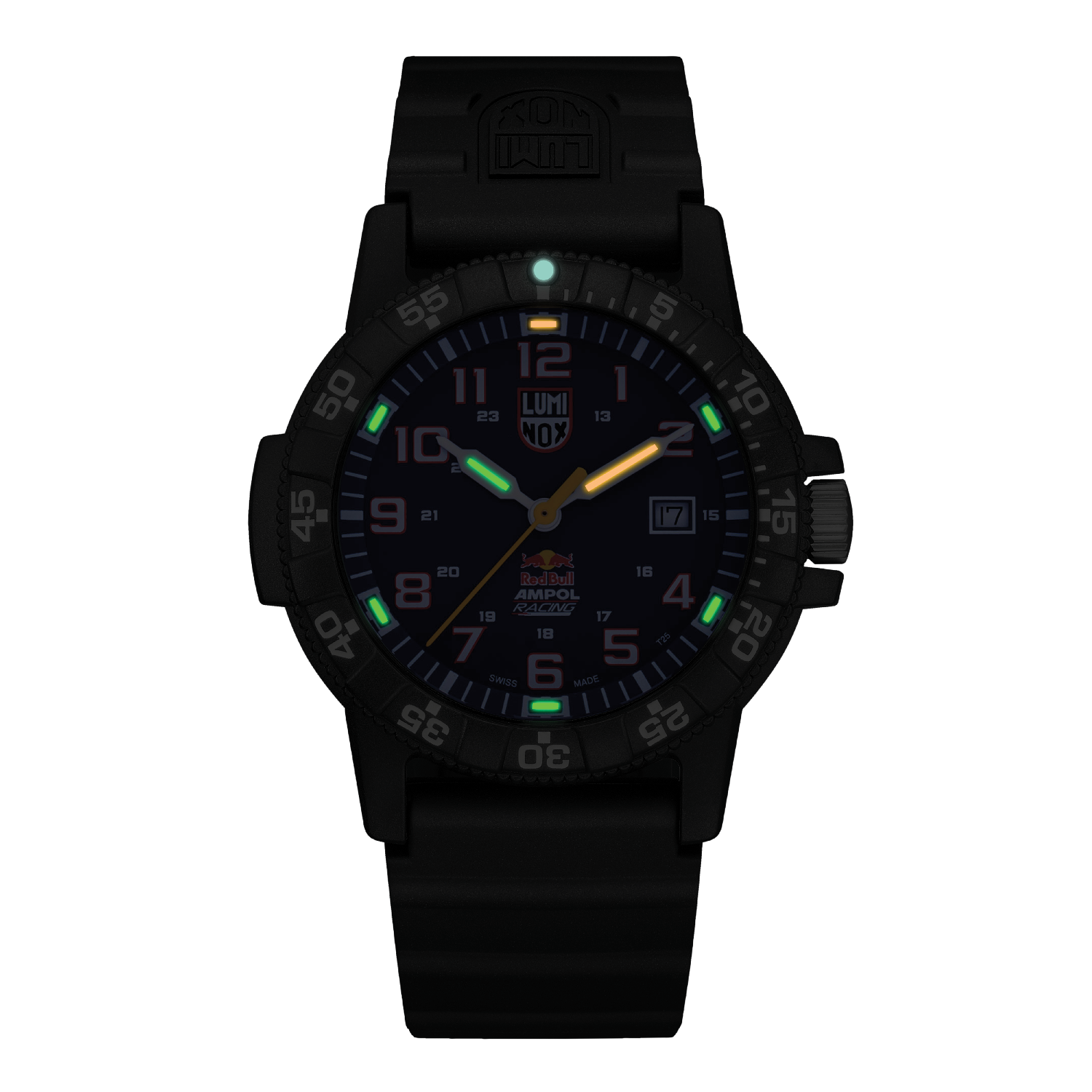 Luminox Red Bull Blue Dial Black Rubber Strap Watch XS.0321.ARB