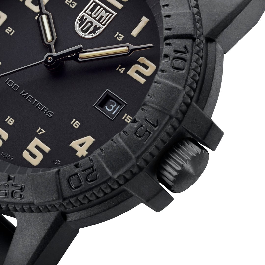 Luminox Leatherback Sea Turtle Giant Outdoor Black Leather Watch XS.0330