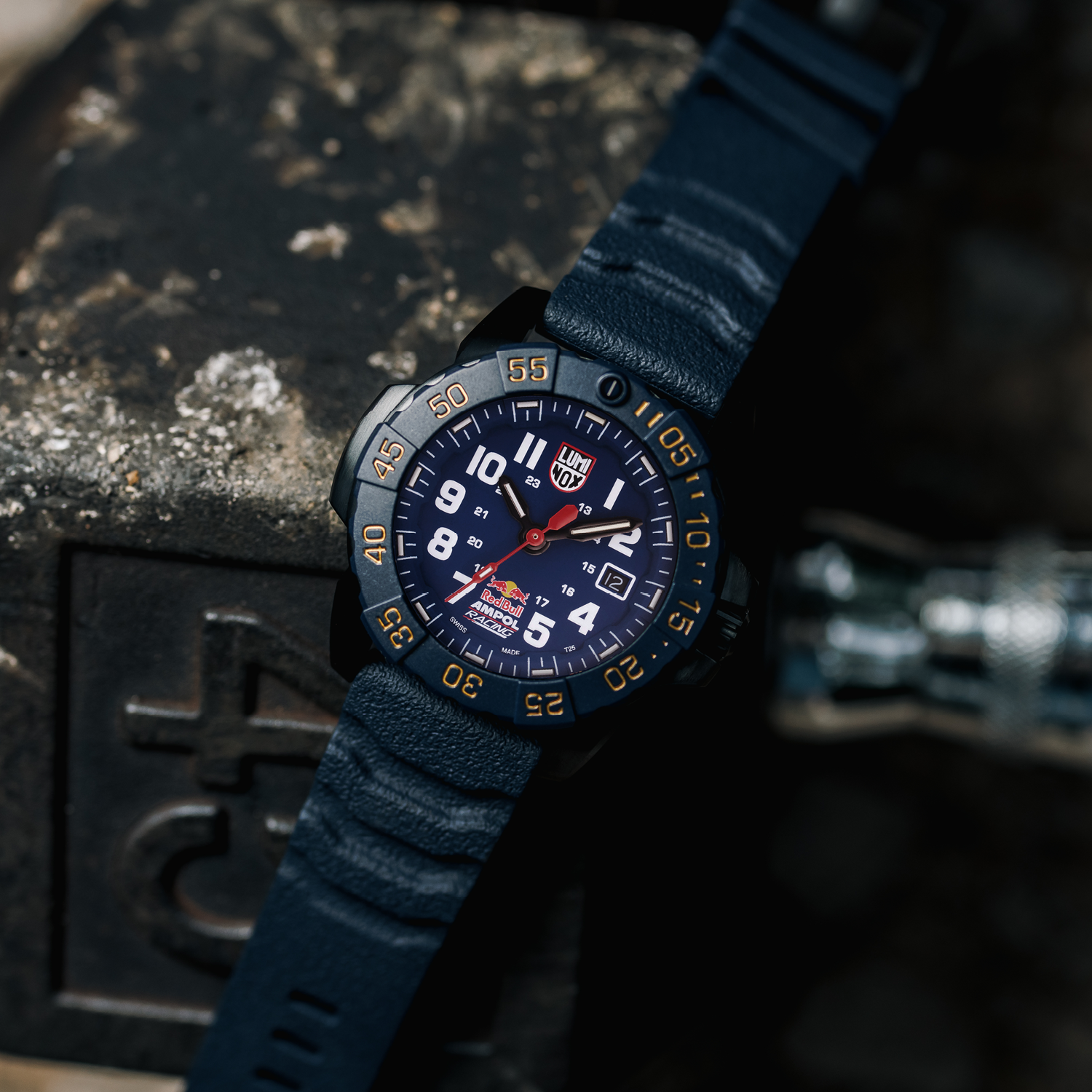 Luminox Original Navy Seal Red Bull Ampol Edition Rubber Watch XS.3501.ARB.N