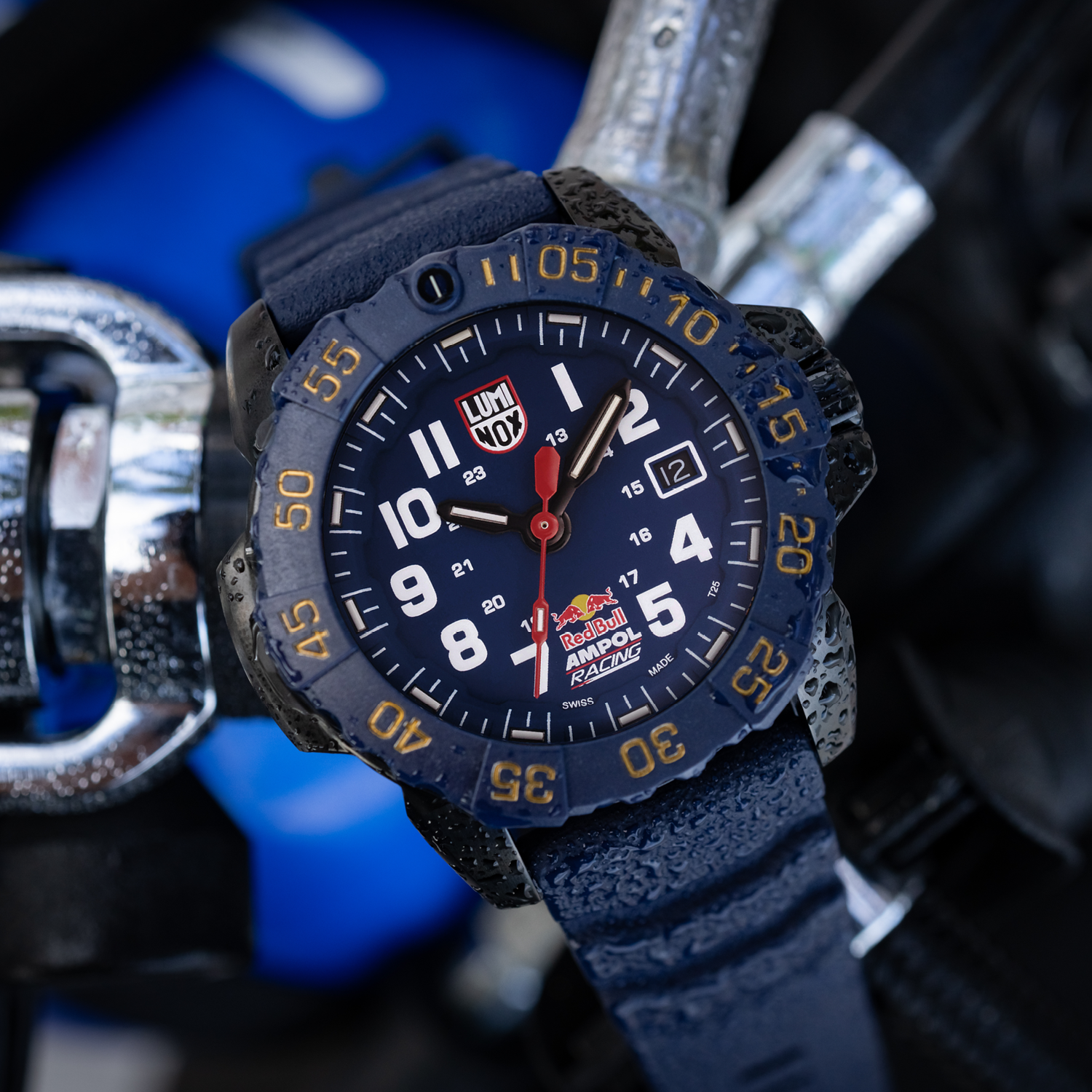 Luminox Original Navy Seal Red Bull Ampol Edition Rubber Watch XS.3501.ARB.N
