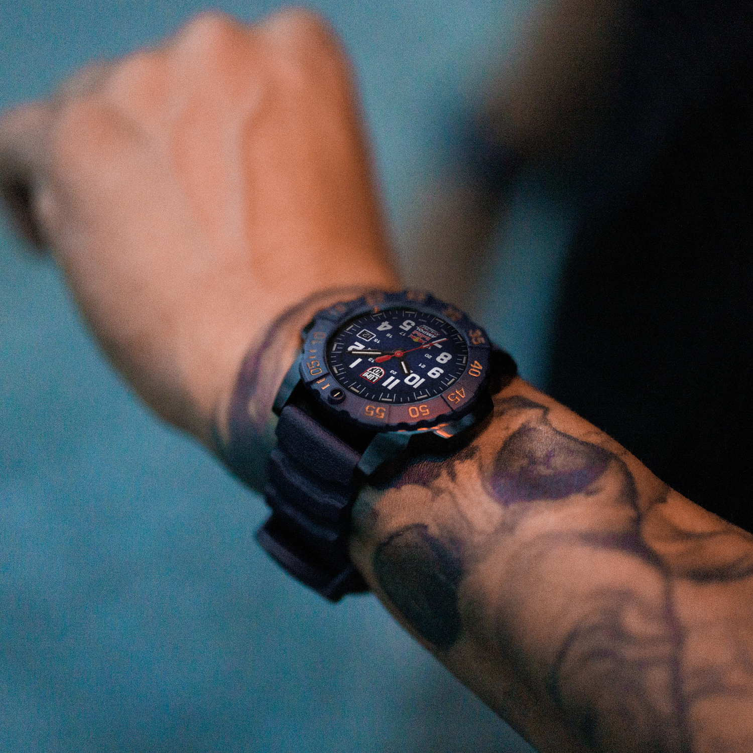 Luminox Original Navy Seal Red Bull Ampol Edition Rubber Watch XS.3501.ARB.N
