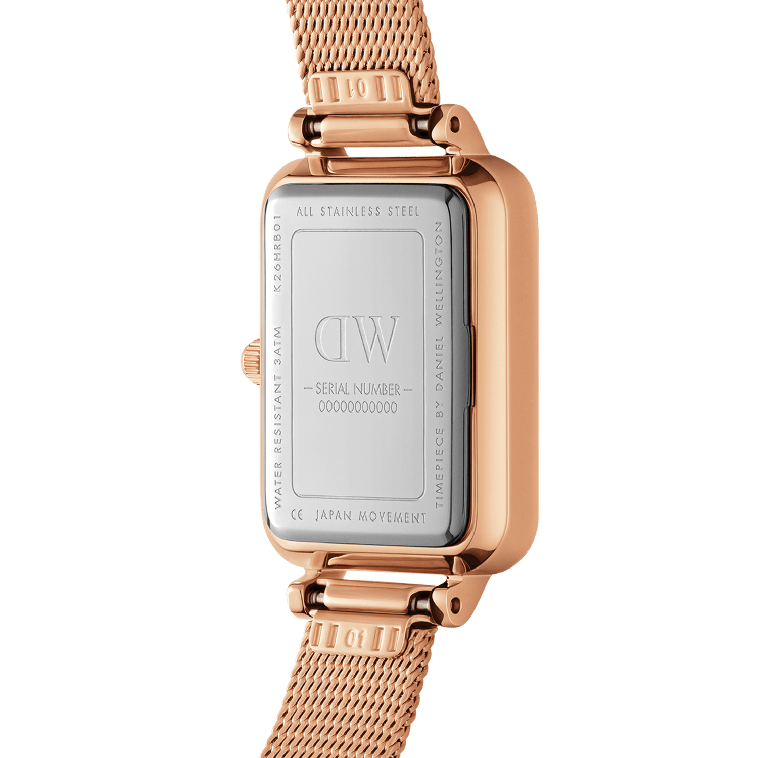Daniel Wellington Quadro 20X26 Pressed Lumine White Watch DW00100527