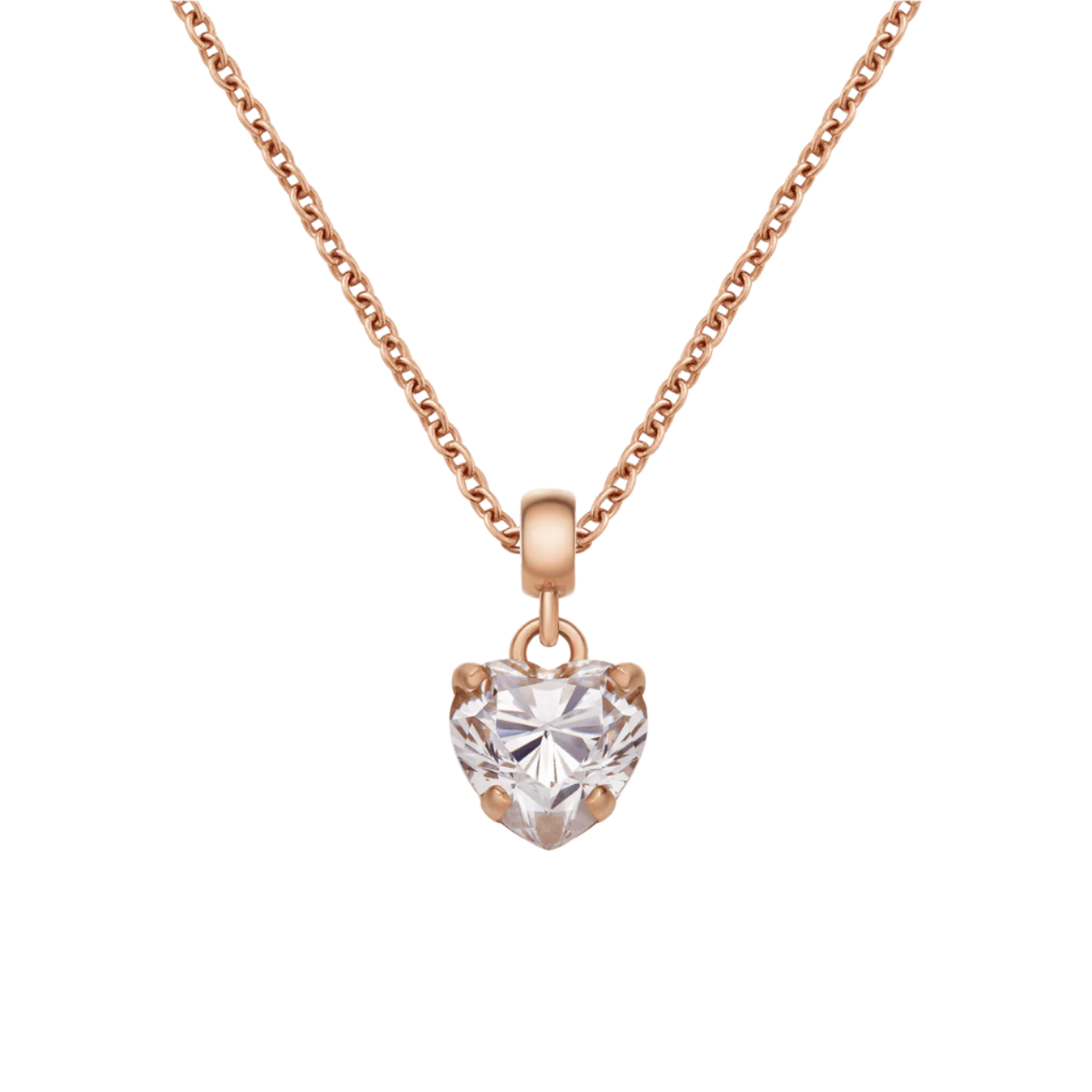 Daniel Wellington Heart White Crystal Rose Gold Charm DW00400424