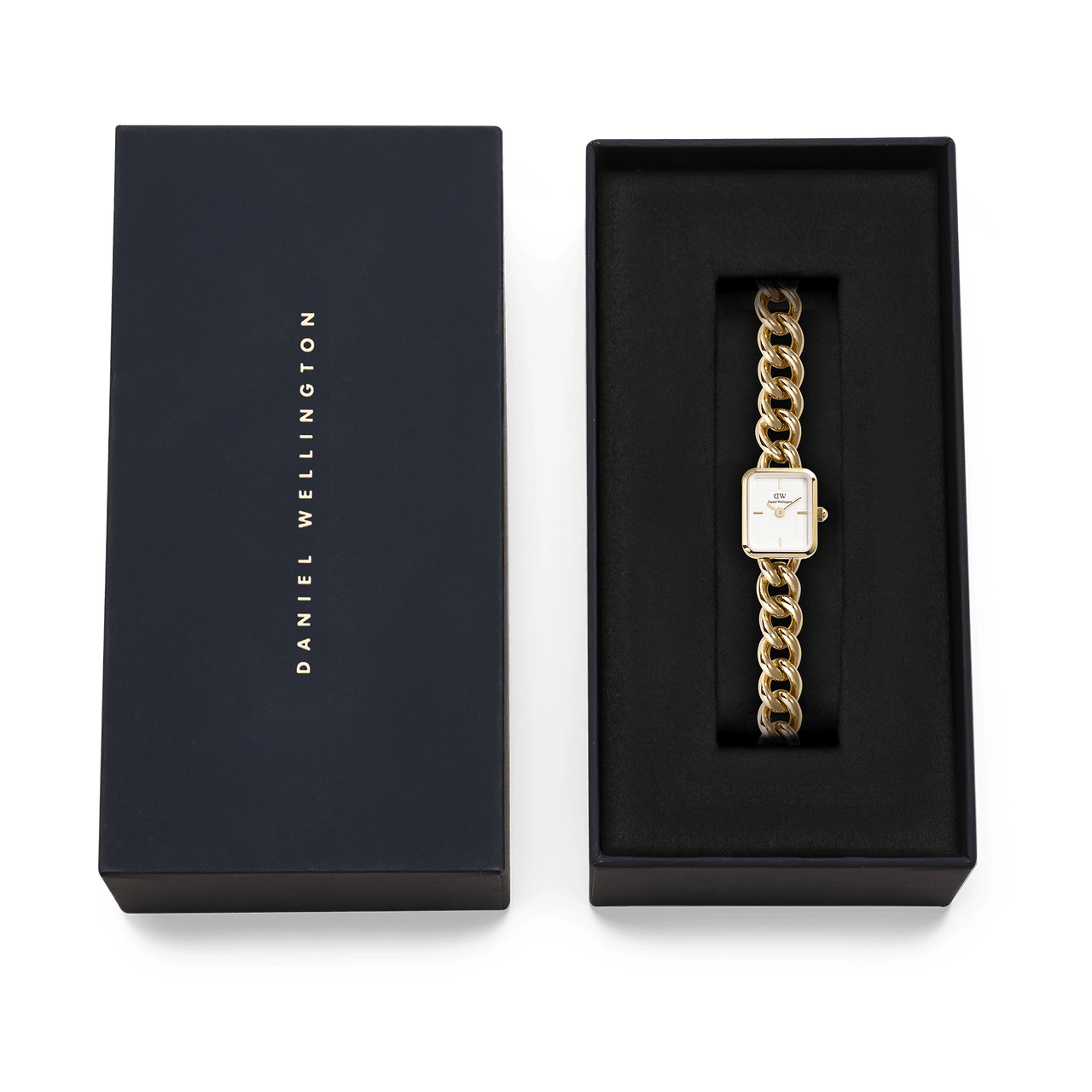 Daniel Wellington Jolie Rose Gold Chain White Dial Watch DW00100835