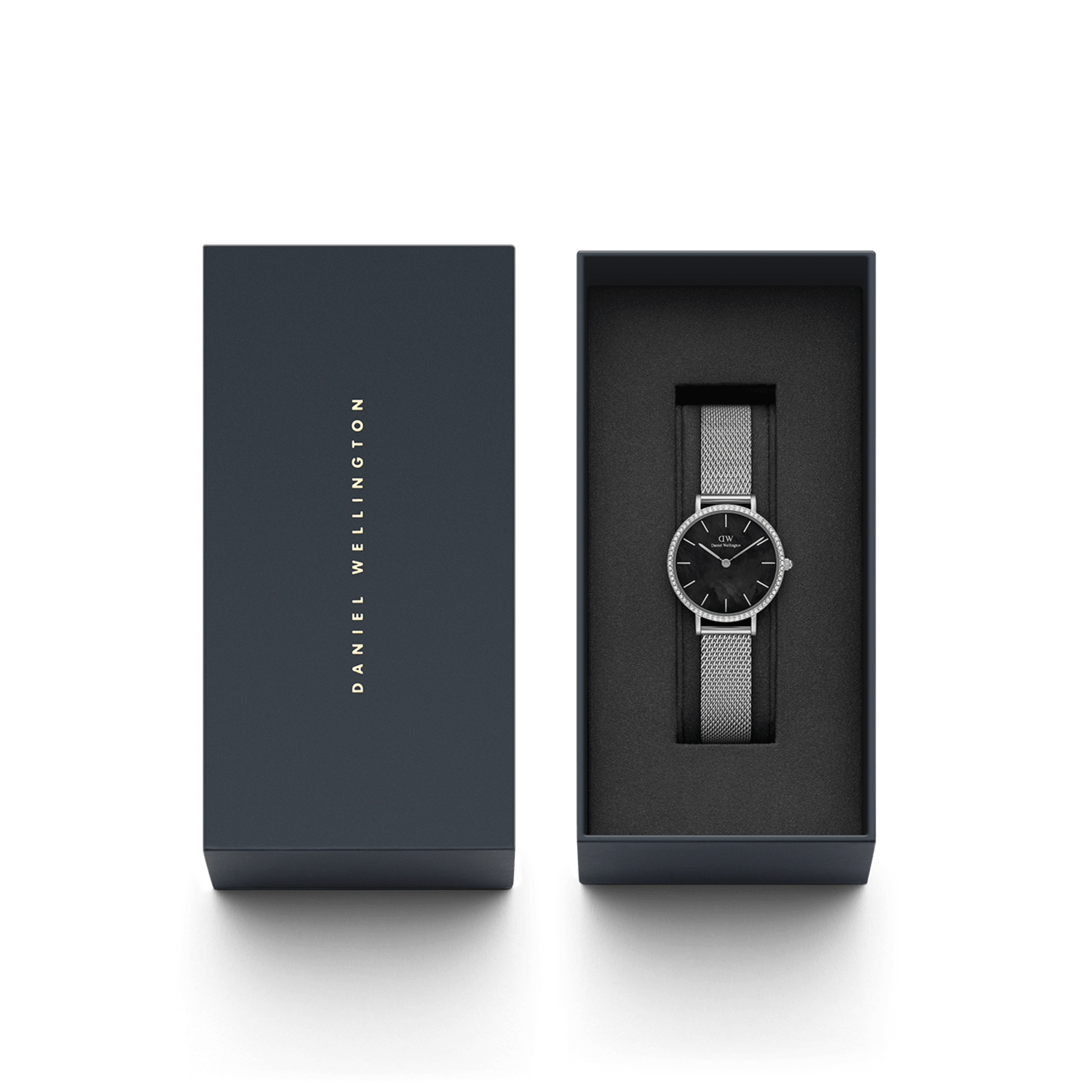 Daniel Wellington Petite 28mm Bezel Mesh Black Watch DW00100661